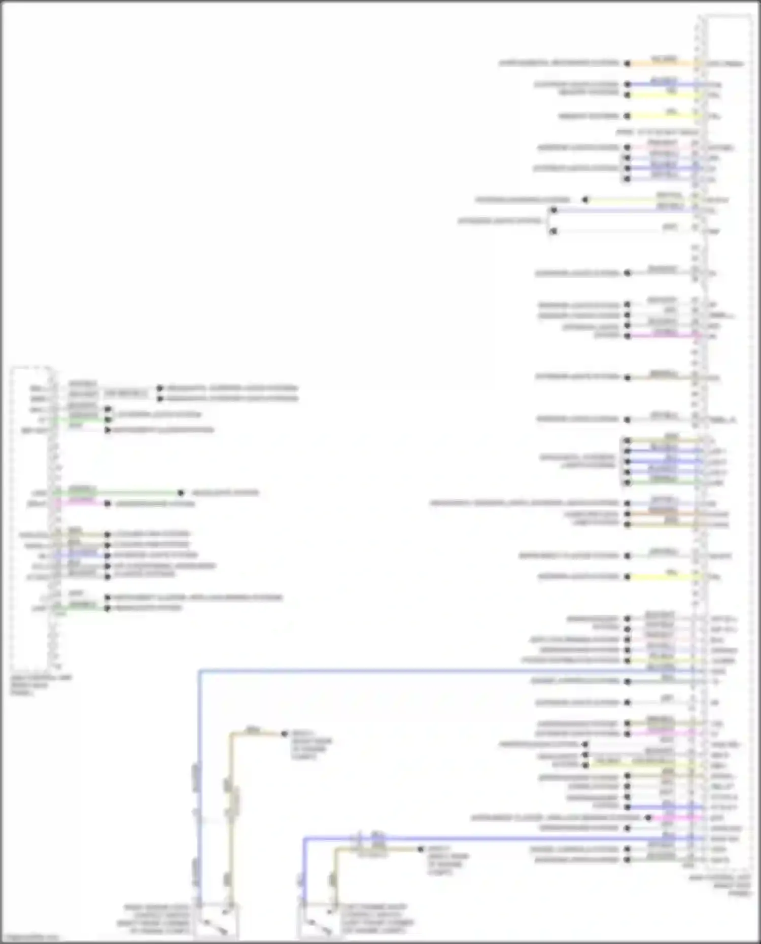 GLE-class Coupe Mercedes-Benz C292 (2015-2019): Sam control circuit (2 of 2)
