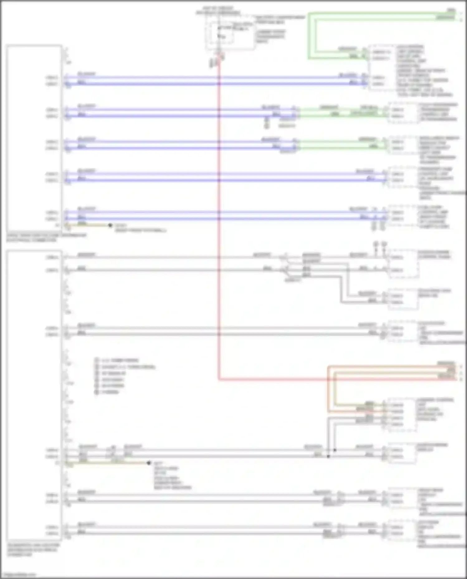 GLE-class Coupe Mercedes-Benz C292 (2015-2019): High/low bus circuit (1 of 5)