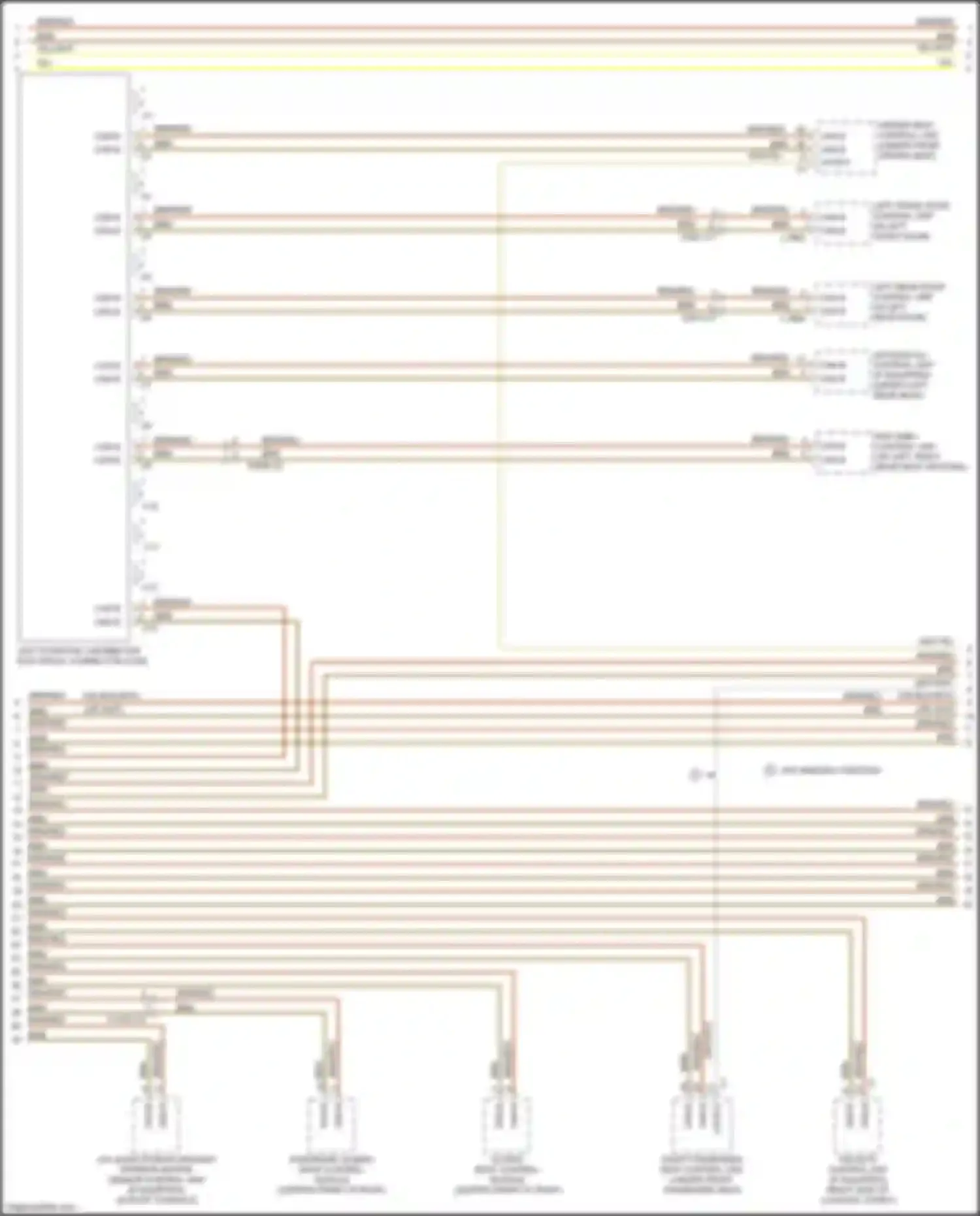 GLE-class Coupe Mercedes-Benz C292 (2015-2019): High/low bus circuit (4 of 5)