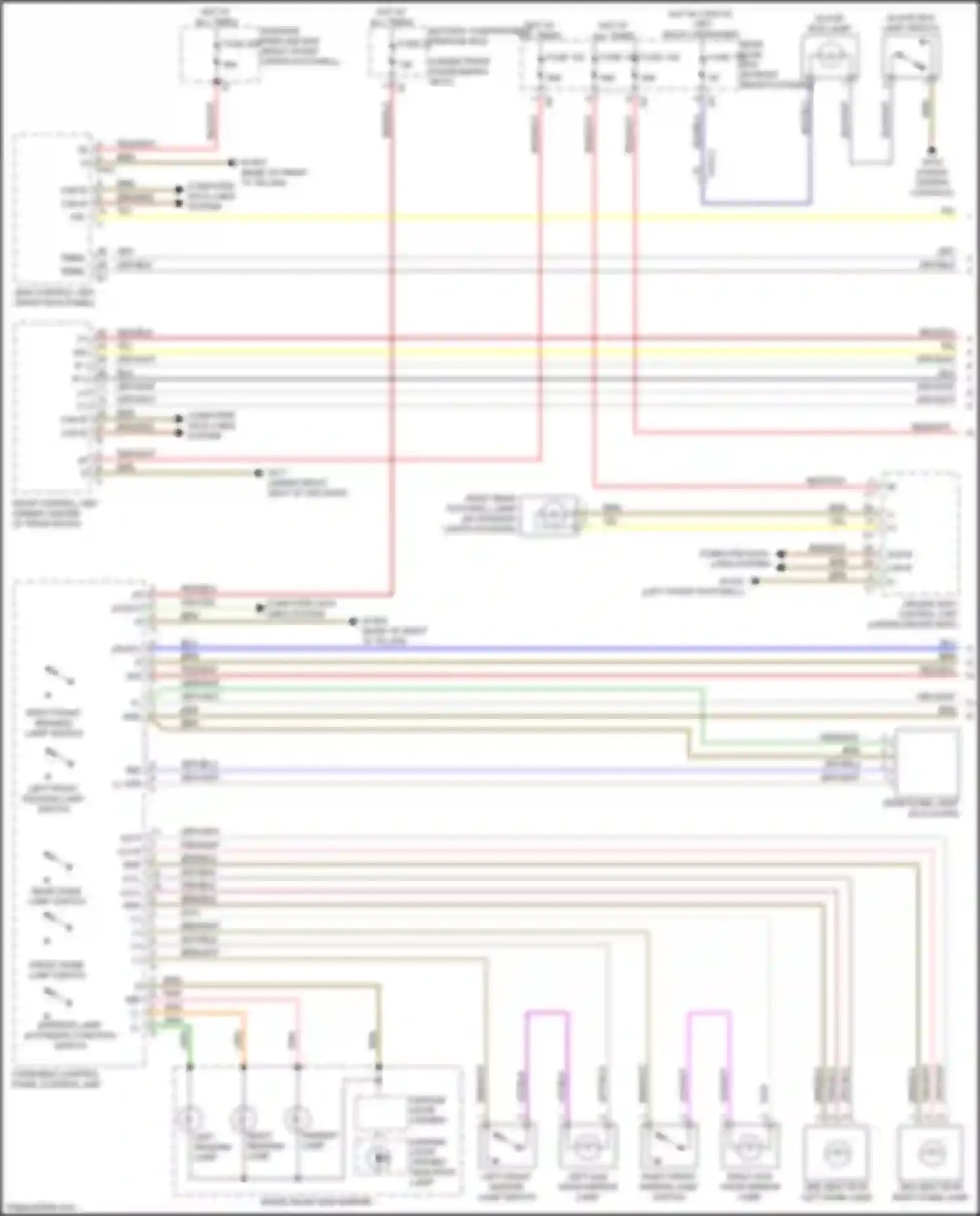 GLE-class Coupe Mercedes-Benz C292 (2015-2019): Courtesy lamps circuit (1 of 3)