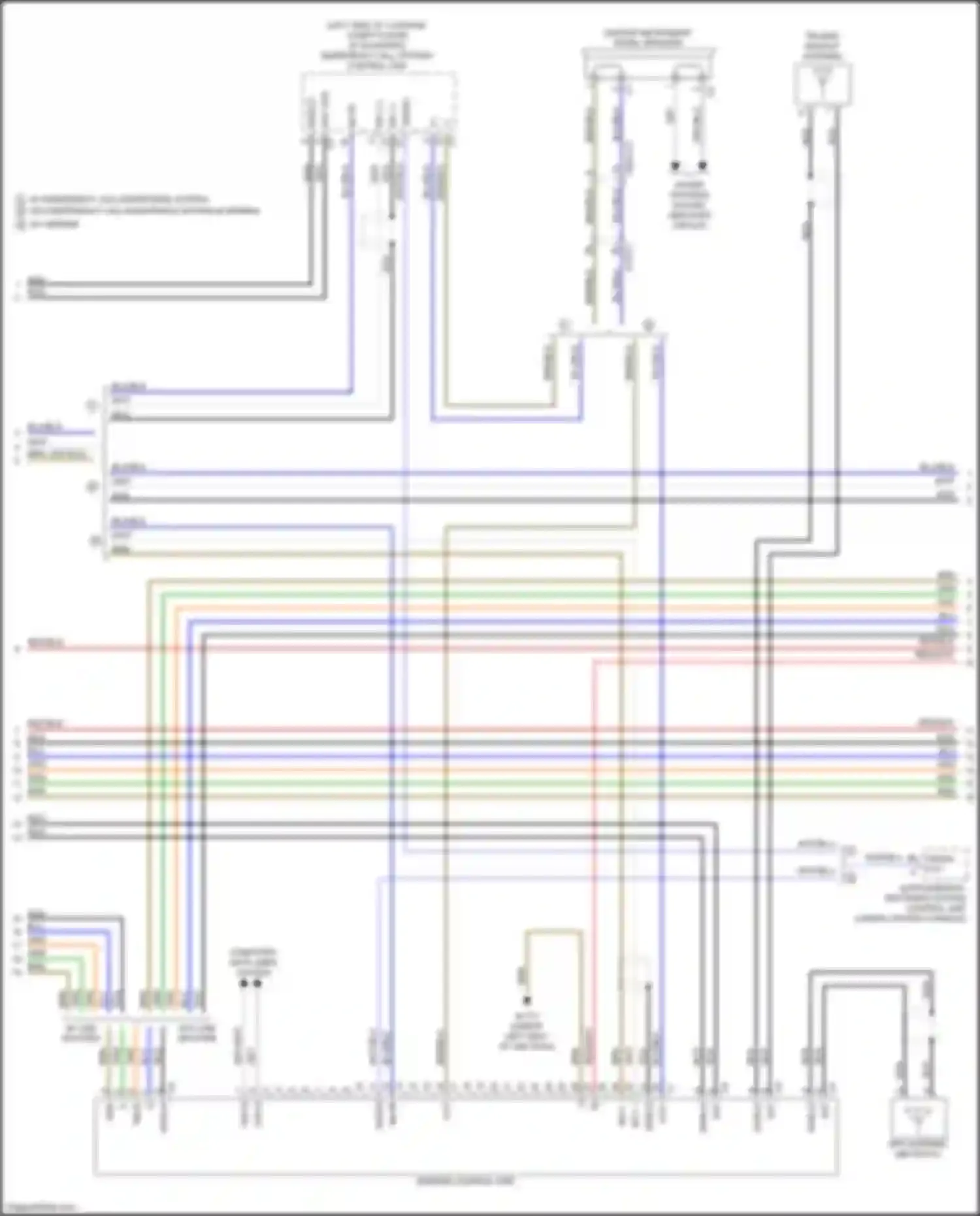 GLE-class Coupe Mercedes-Benz C292 (2015-2019): Comand actuation circuit (3 of 5)
