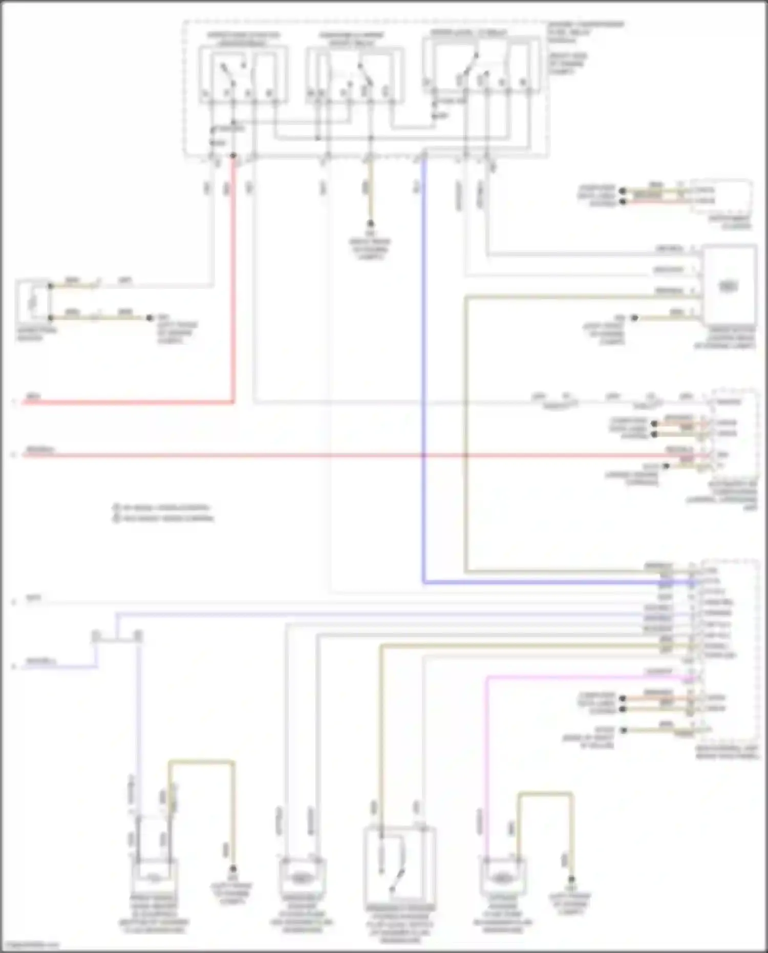 GLE-class Coupe Mercedes-Benz C292 (2015-2019): Front wiper/washer circuit (2 of 2)
