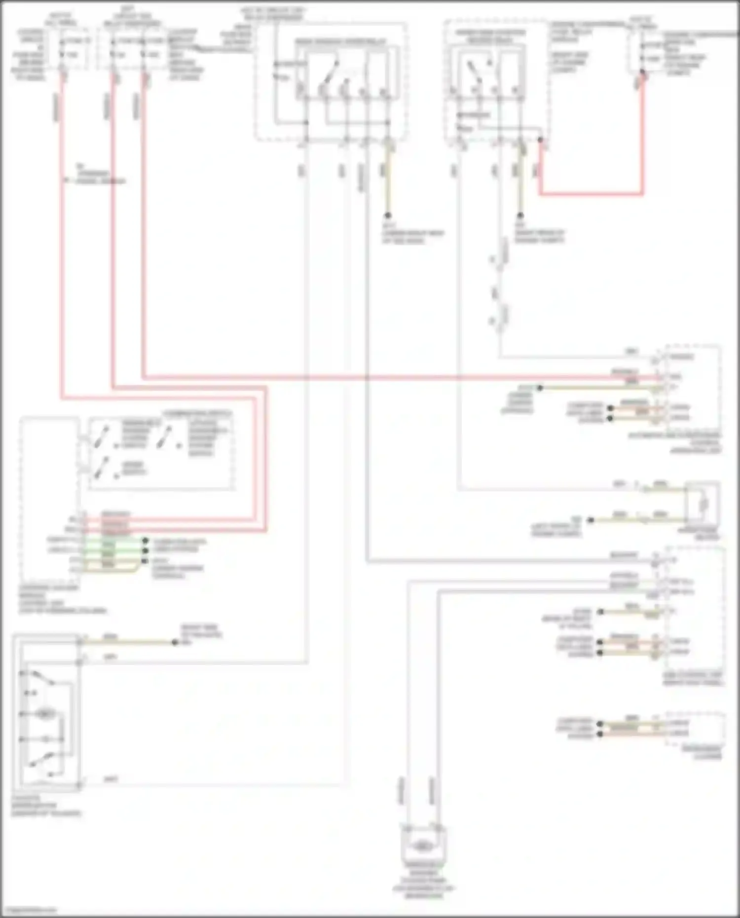 GLE-class Coupe Mercedes-Benz C292 (2015-2019): Rear wiper/washer circuit