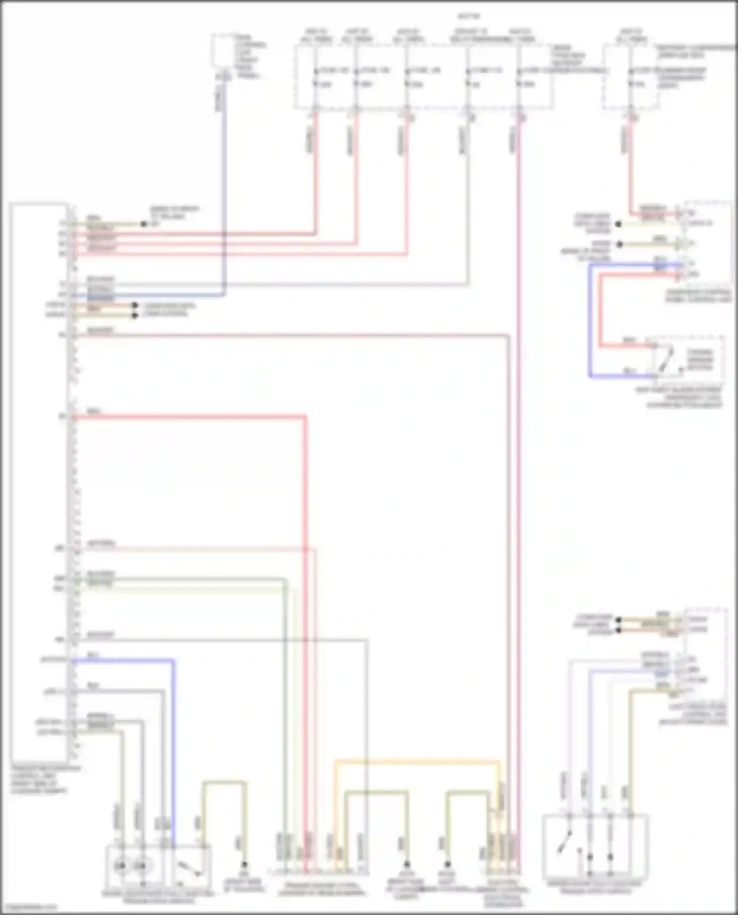 Wiring diagram computer data lines for Mercedes-Benz GLE-class Coupe C292 (2015-2019) (2 of 2)