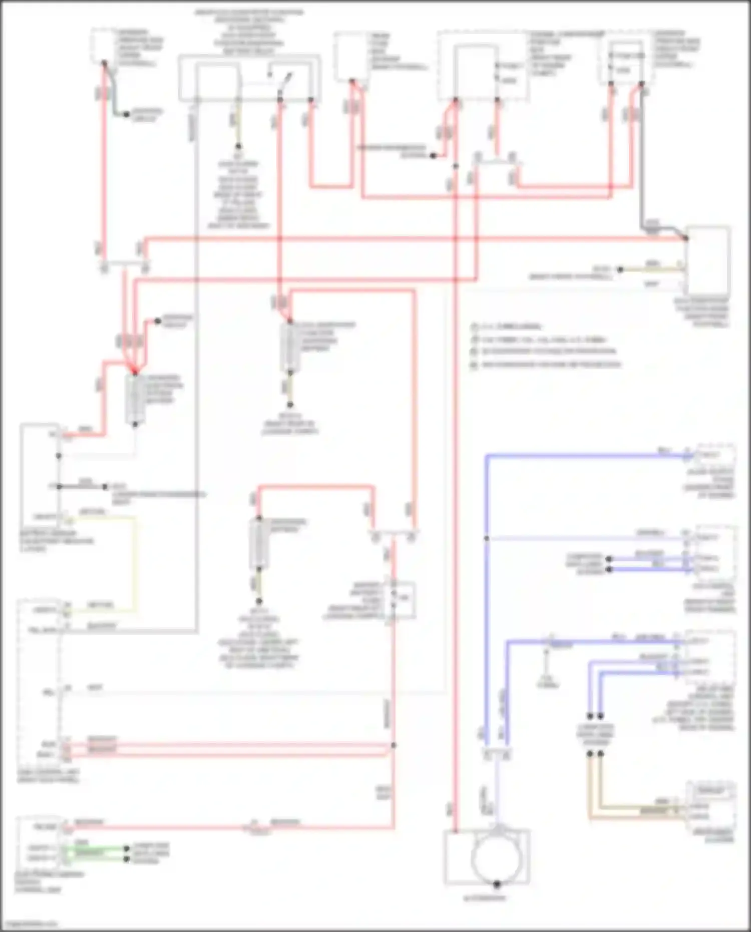 Wiring diagram eco start/stop function diode for Mercedes-Benz GLE-class Coupe C292 (2015-2019) (1 of 2)