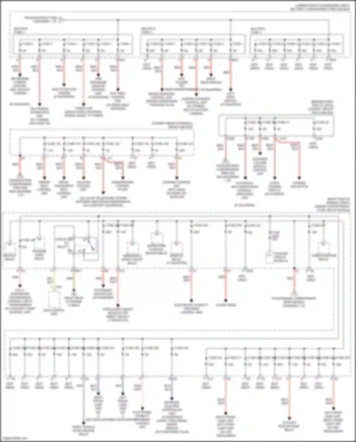 Wiring diagram front long range radar sensor for Mercedes-Benz GLE-class Coupe C292 (2015-2019) (2 of 2)