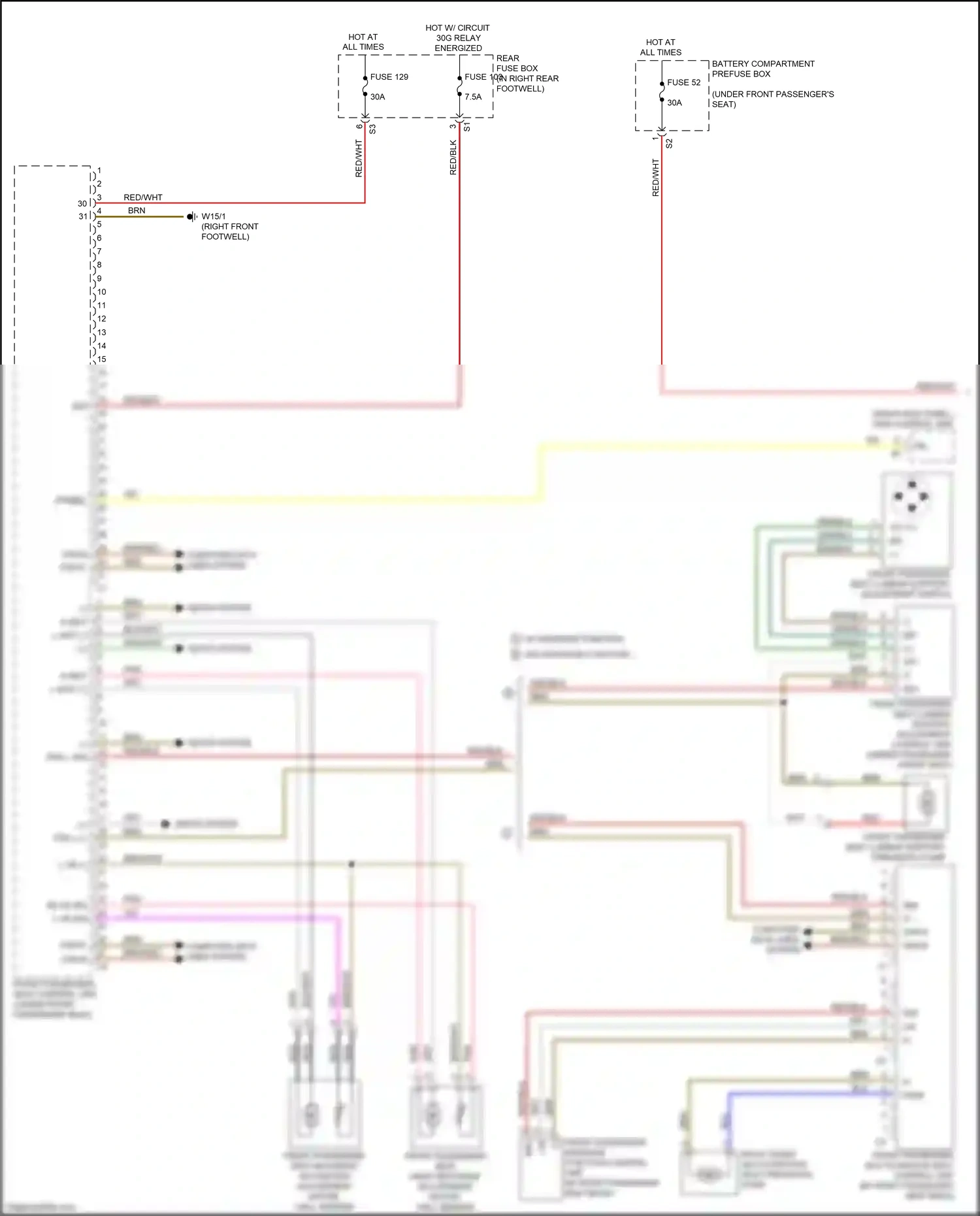 Mercedes-Benz GLE-class Coupe C292 (2015-2019) front passenger massage function control unit wiring diagram  (1 of 1)