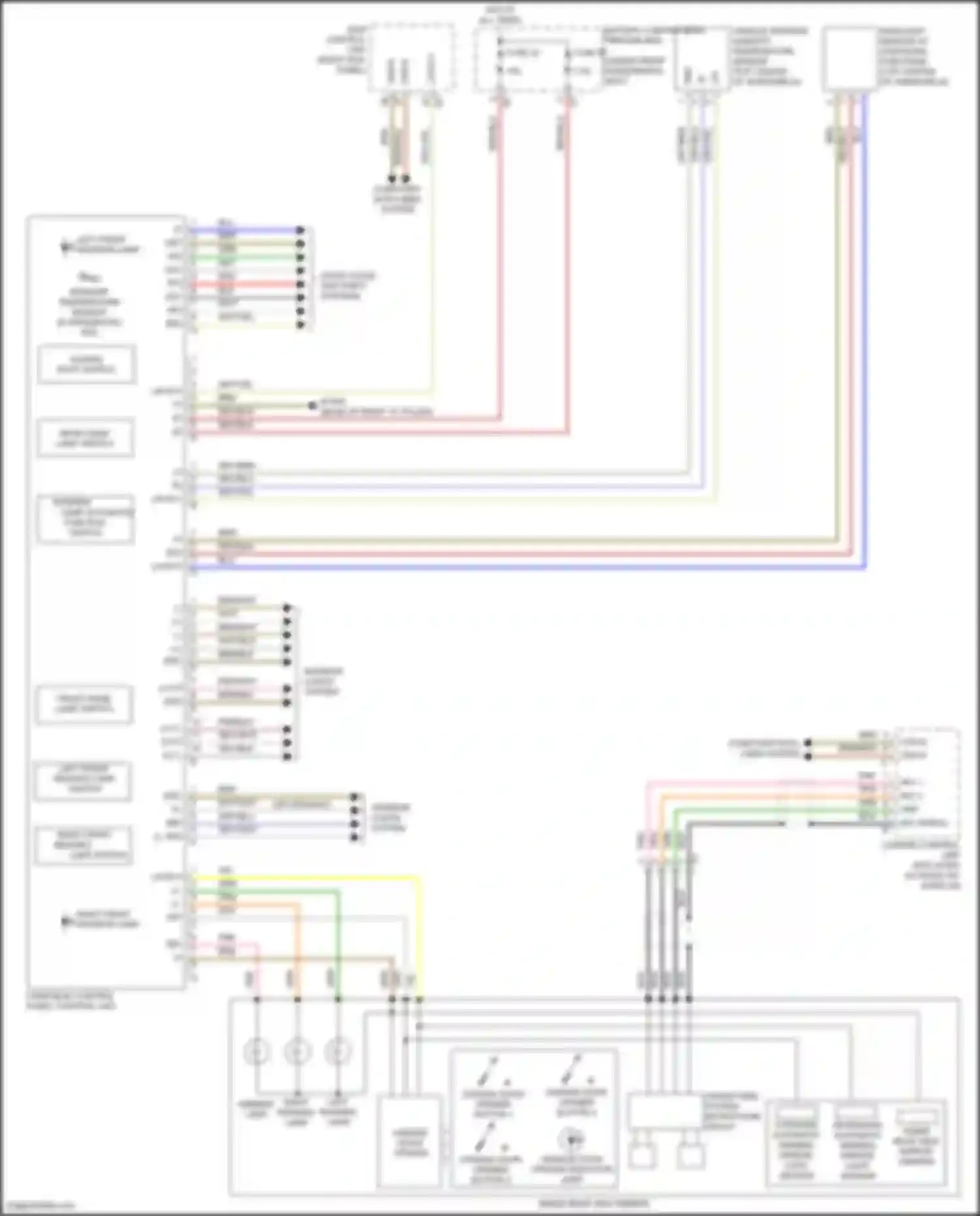 Wiring diagram garage door opener indicator lamp for Mercedes-Benz GLE-class Coupe C292 (2015-2019) (3 of 3)