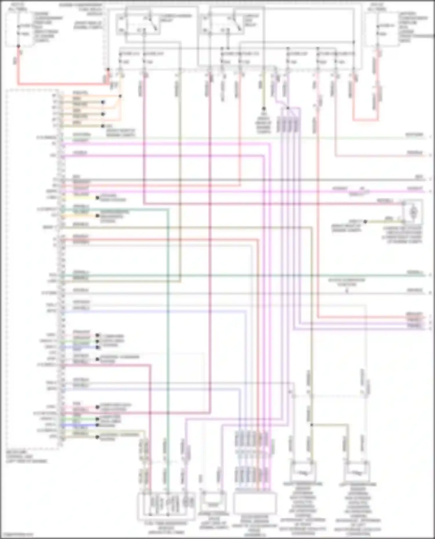 Wiring diagram left temperature sensor upstream nox storage catalytic converter for Mercedes-Benz GLE-class Coupe C292 (2015-2019) (1 of 1)