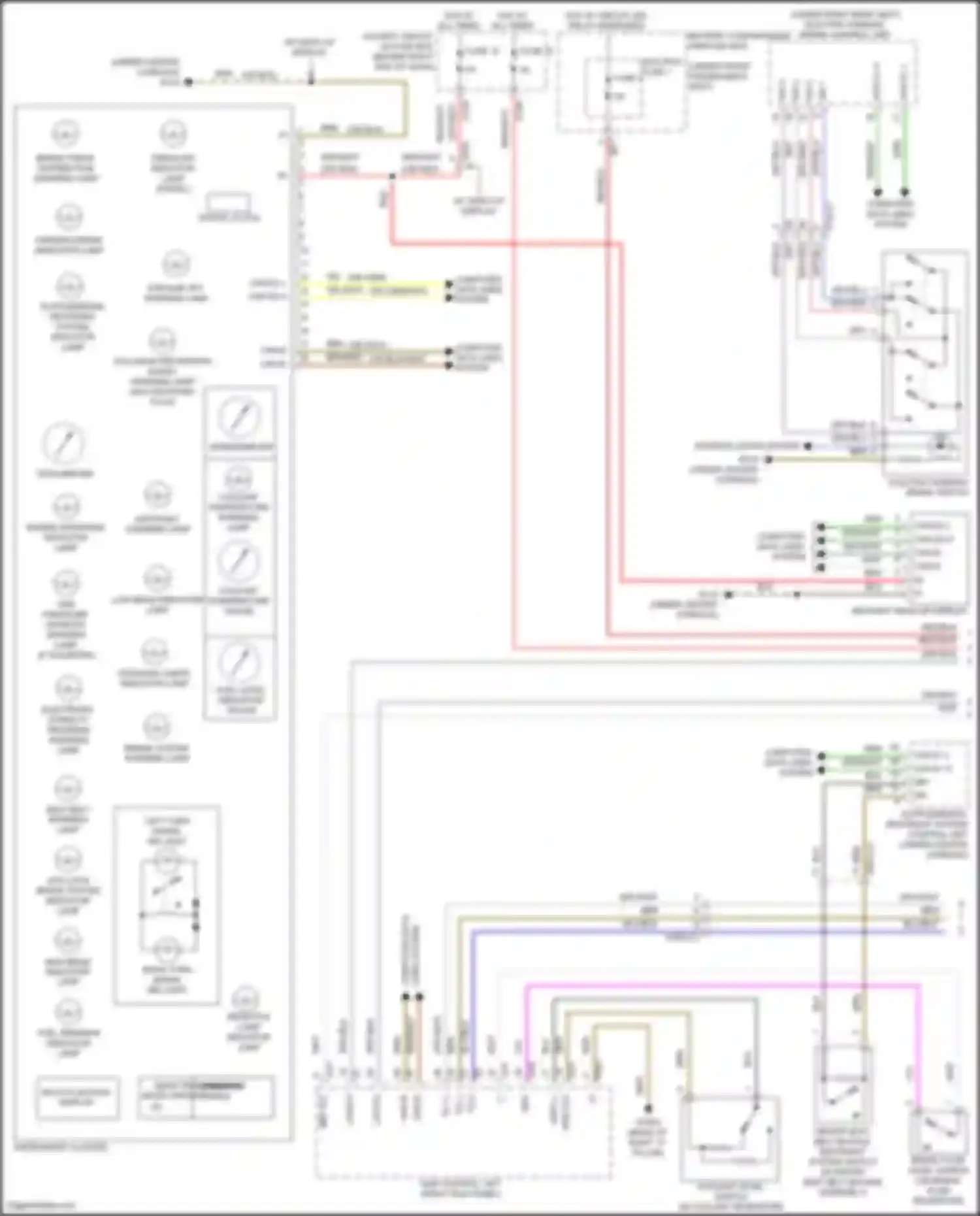 Wiring diagram left turn signal ind light for Mercedes-Benz GLE-class Coupe C292 (2015-2019) (1 of 1)