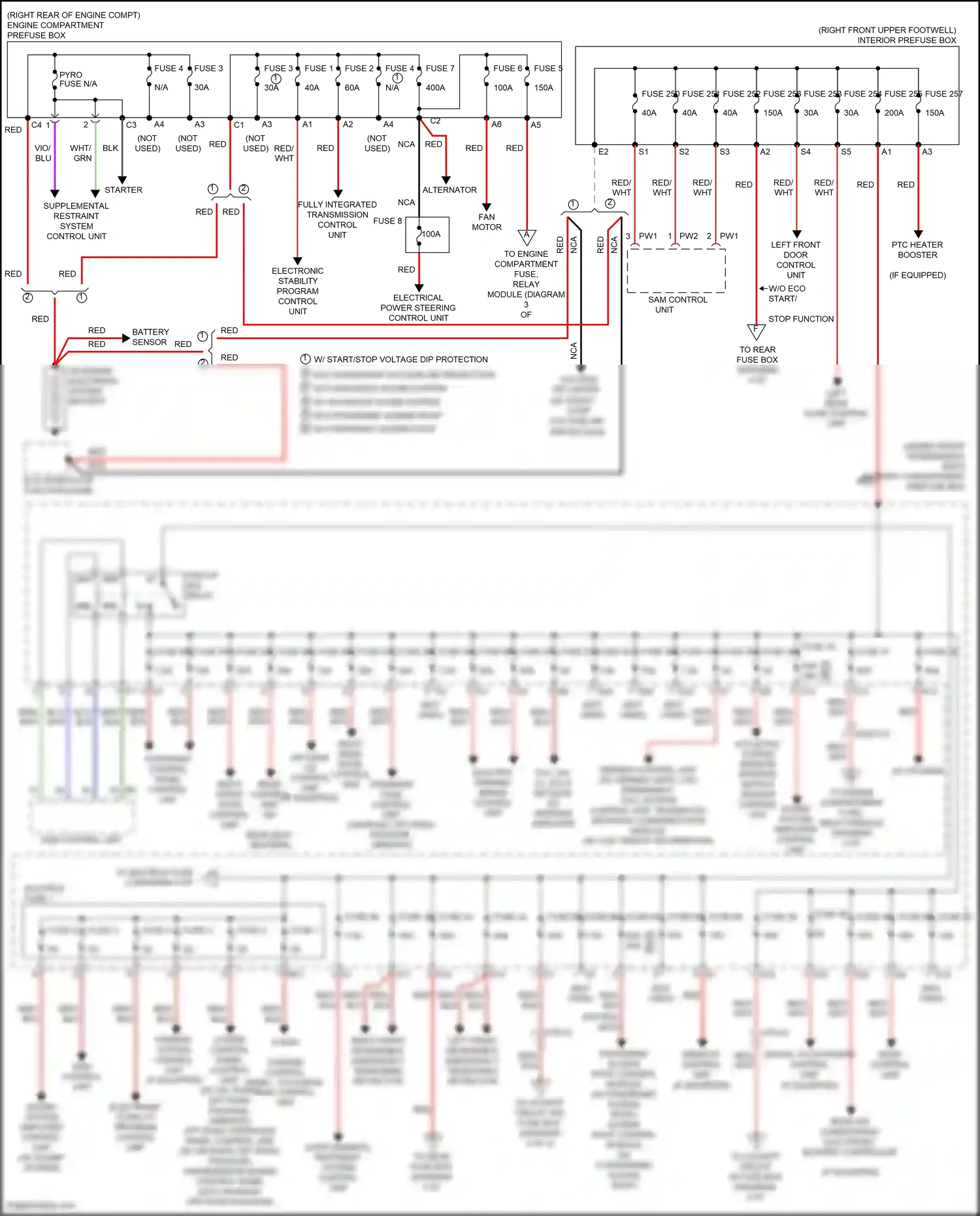 Mercedes-Benz GLE-class Coupe C292 (2015-2019) lower control panel control unit wiring diagram  (8 of 8)