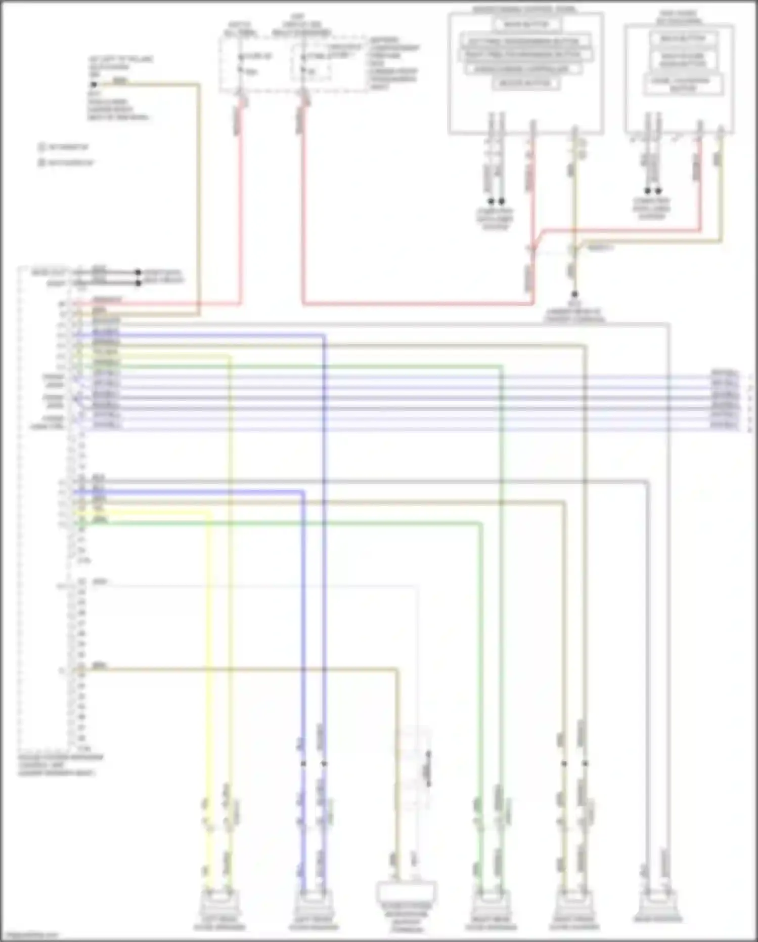 Wiring diagram most data bus circuit for Mercedes-Benz GLE-class Coupe C292 (2015-2019) (1 of 4)
