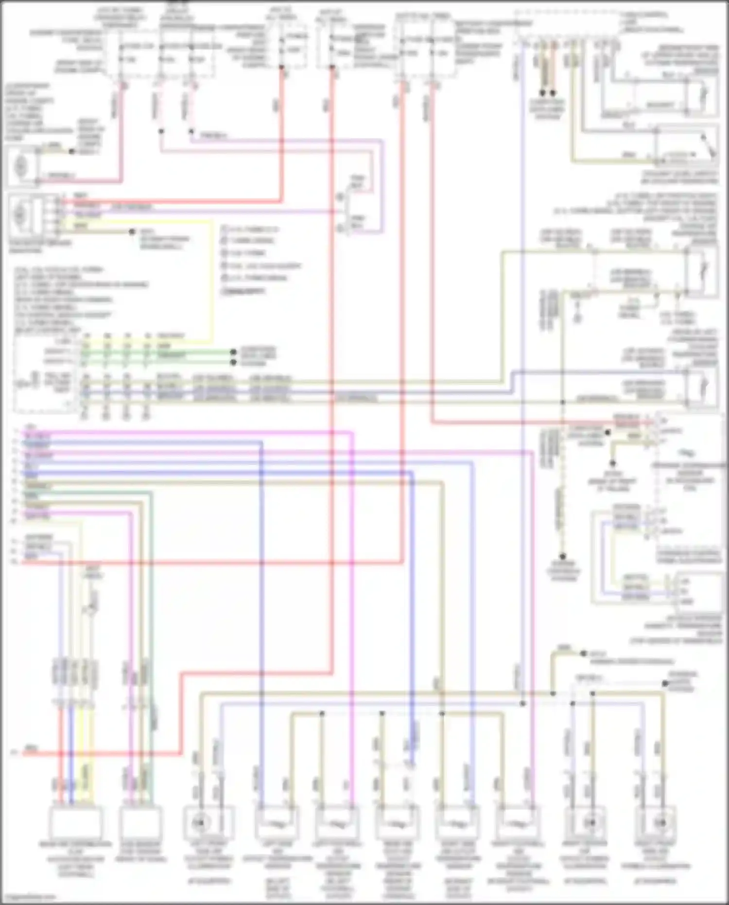 Wiring diagram outside temperature sensor for Mercedes-Benz GLE-class Coupe C292 (2015-2019) (1 of 2)