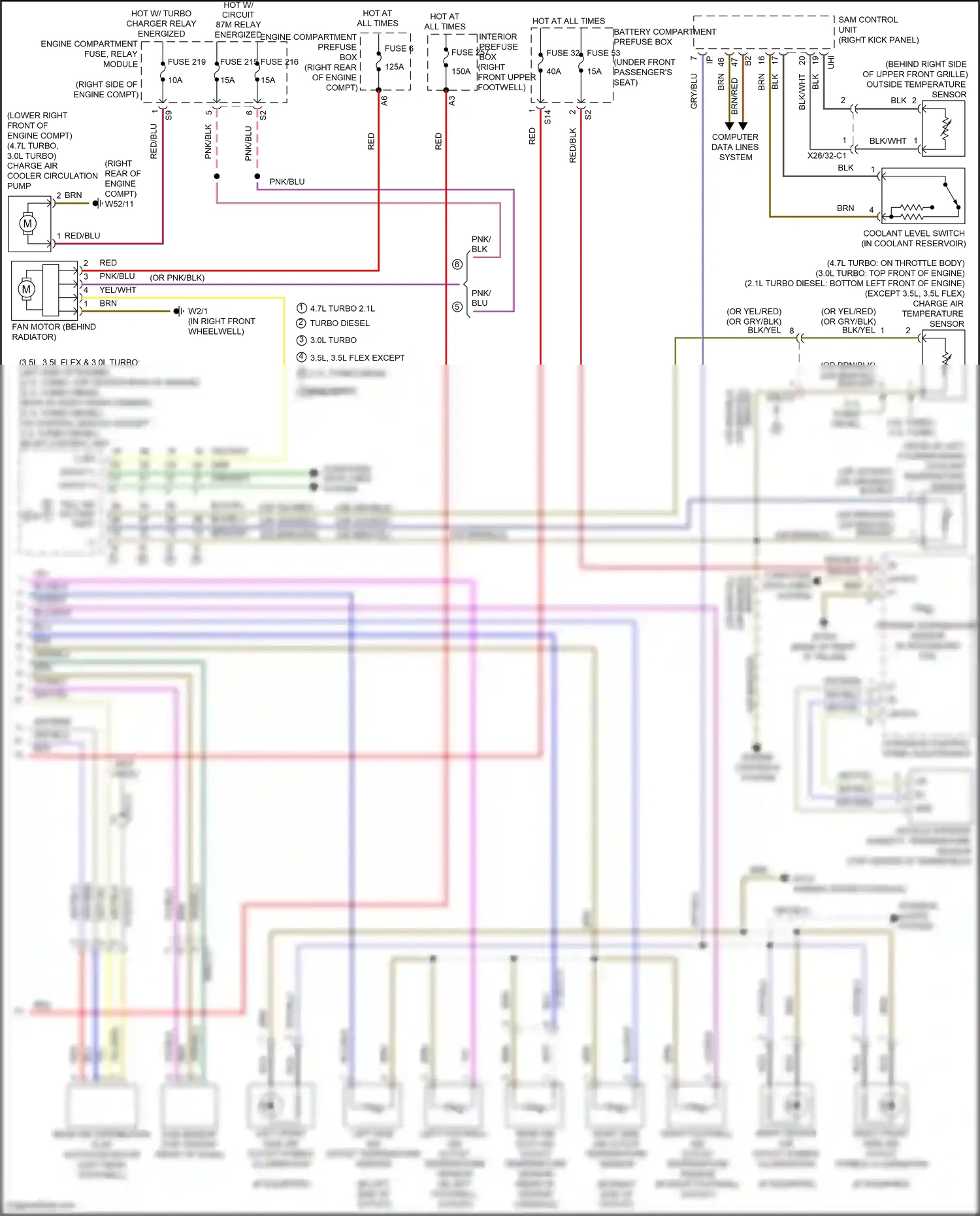Mercedes-Benz GLE-class Coupe C292 (2015-2019) overhead control panel electronics wiring diagram  (1 of 1)