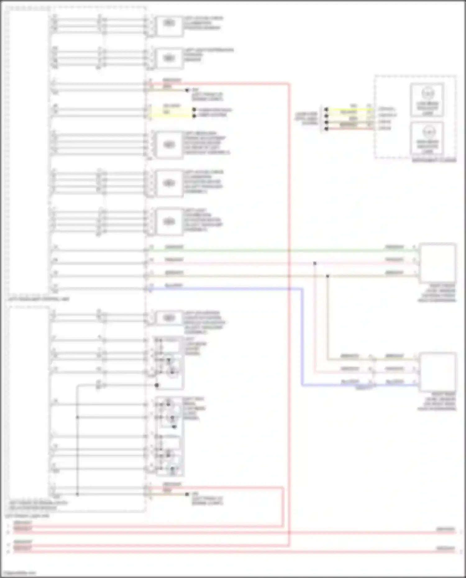 Wiring diagram right rear level sensor for Mercedes-Benz GLE-class Coupe C292 (2015-2019) (3 of 3)