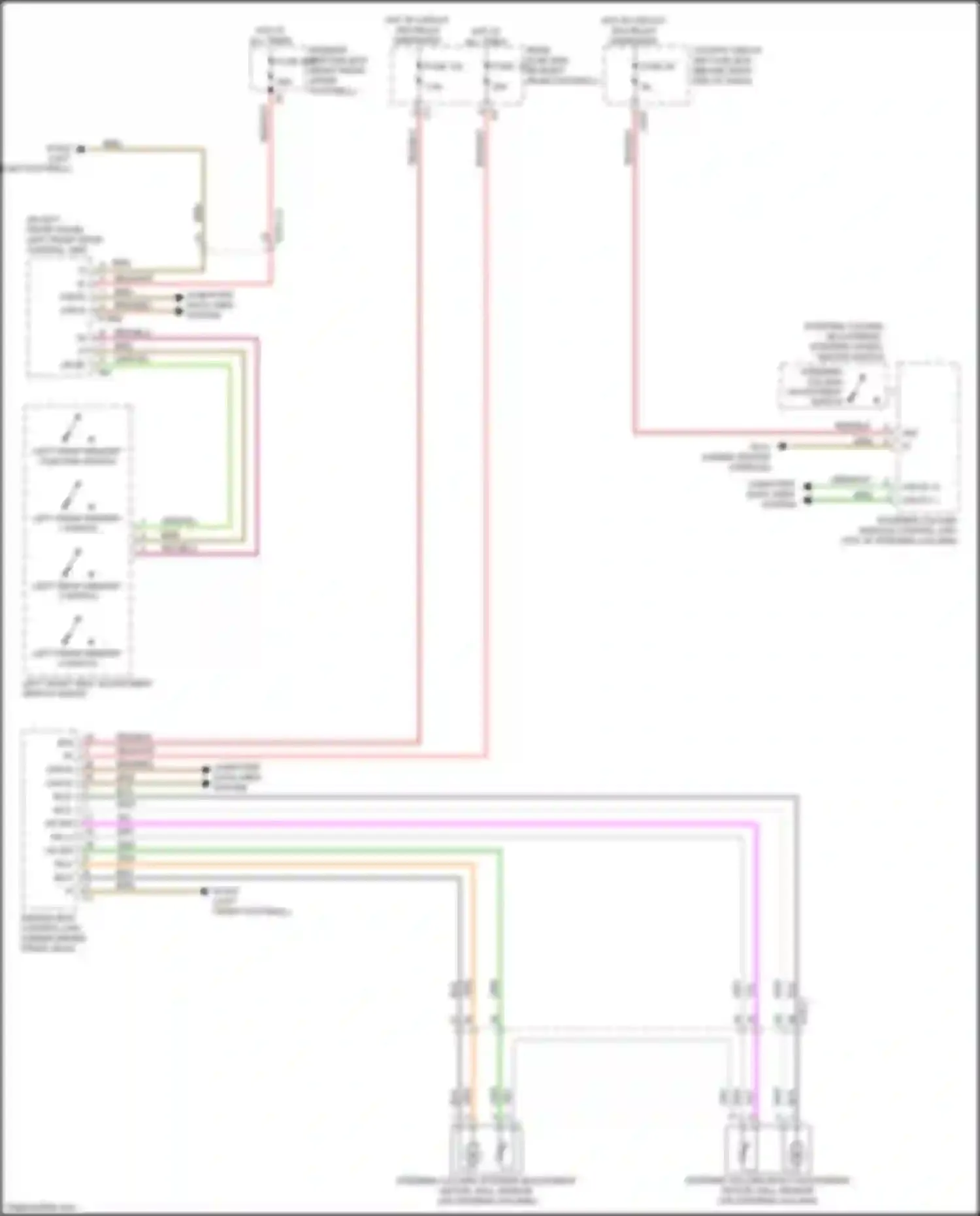 Wiring diagram steering column module control unit for Mercedes-Benz GLE-class Coupe C292 (2015-2019) (18 of 19)