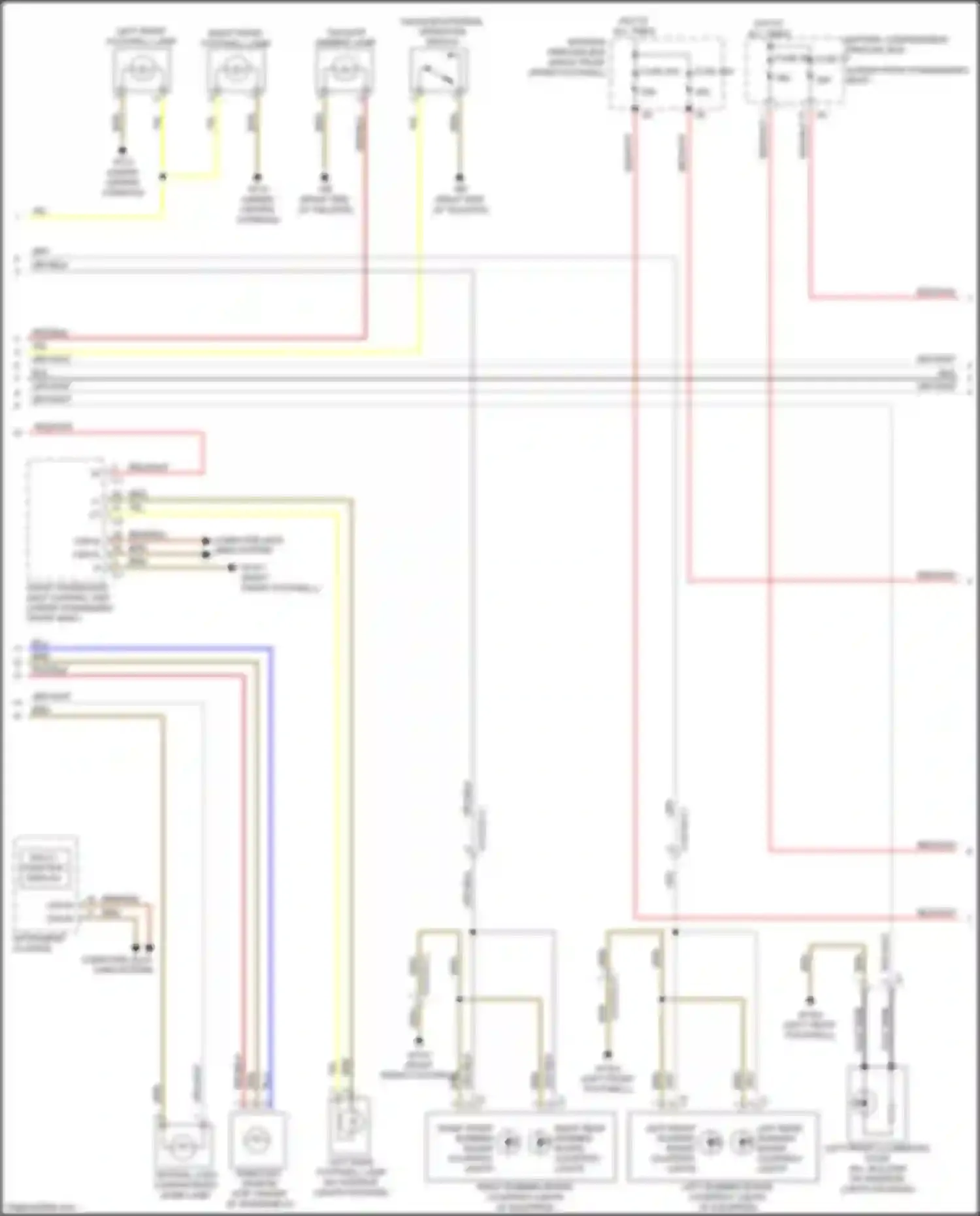 Wiring diagram tailgate ambient lamp for Mercedes-Benz GLE-class Coupe C292 (2015-2019) (1 of 1)