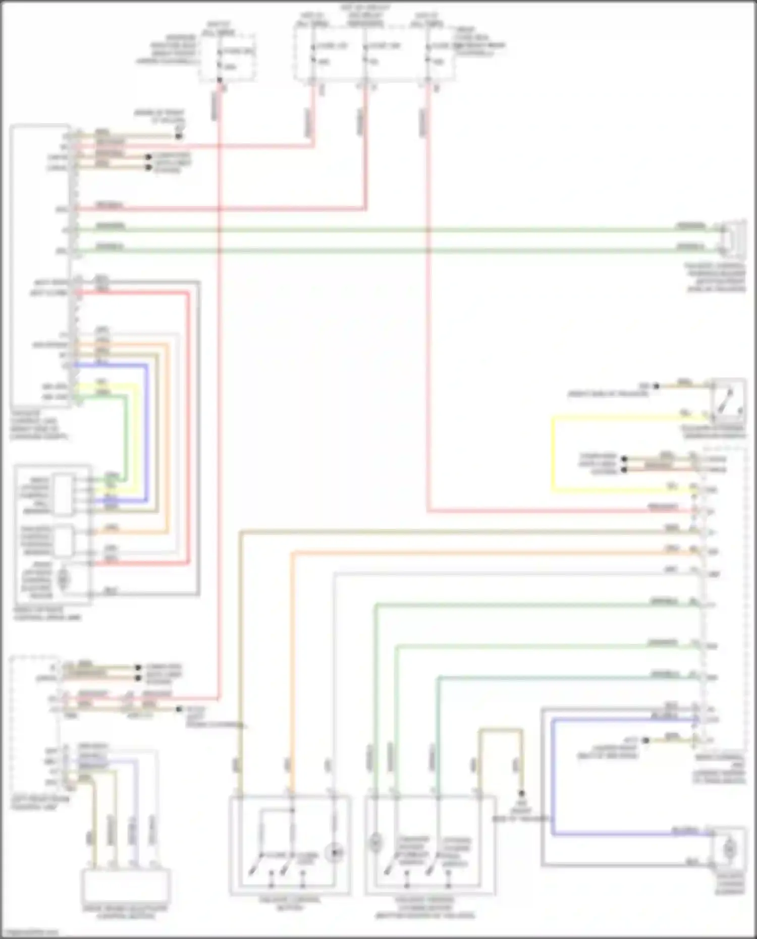 Wiring diagram tailgate control button for Mercedes-Benz GLE-class Coupe C292 (2015-2019) (4 of 4)