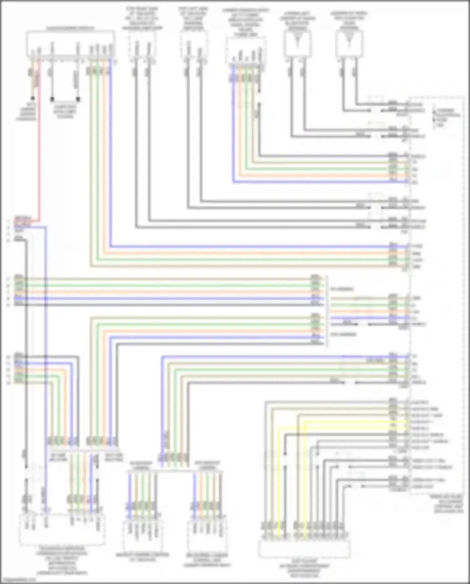 Wiring diagram telematics services communication module for Mercedes-Benz GLE-class Coupe C292 (2015-2019) (1 of 4)