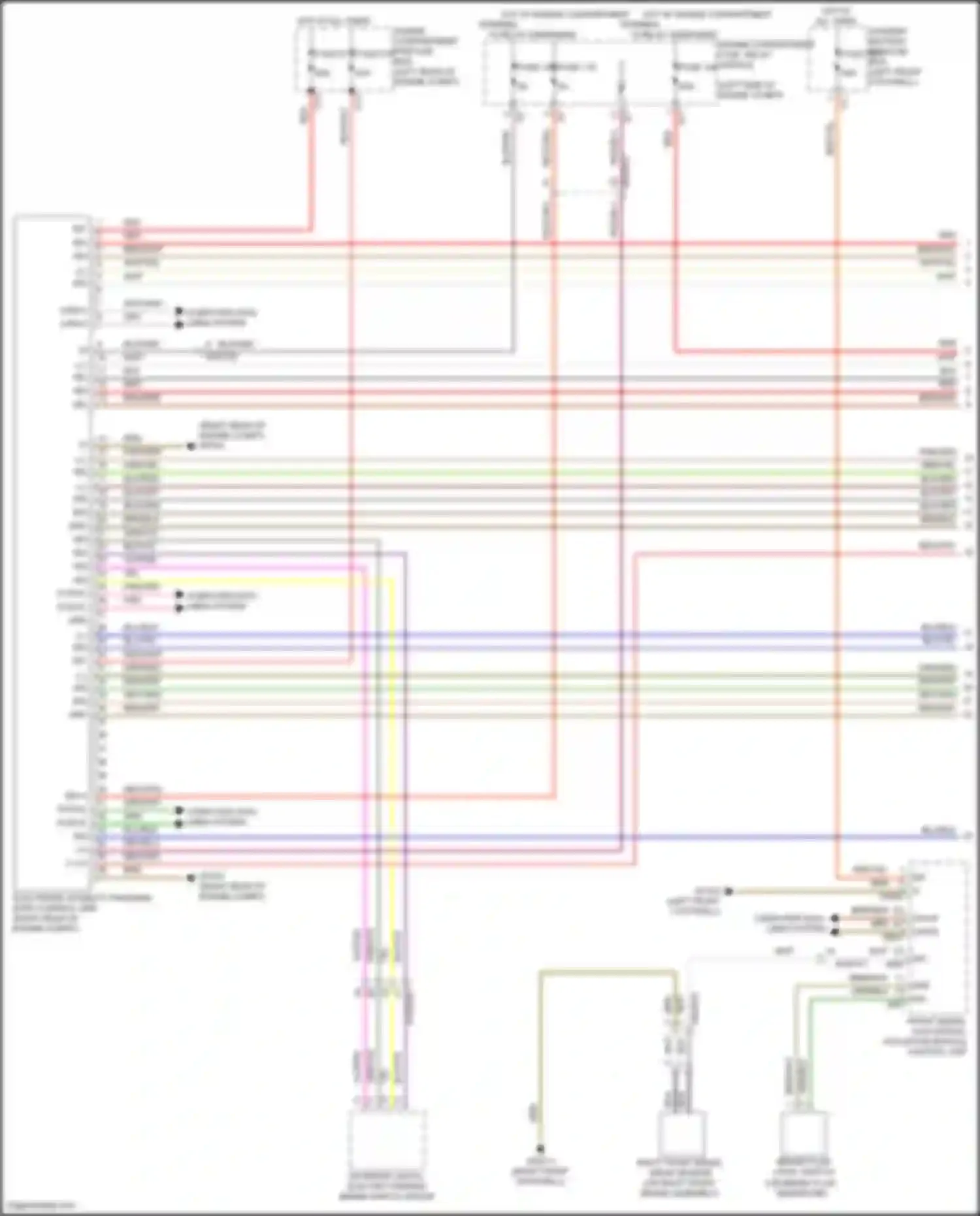 GLE-class Mercedes-Benz V167 facelift (2023-2024): Anti-lock brakes circuit (1 of 2)