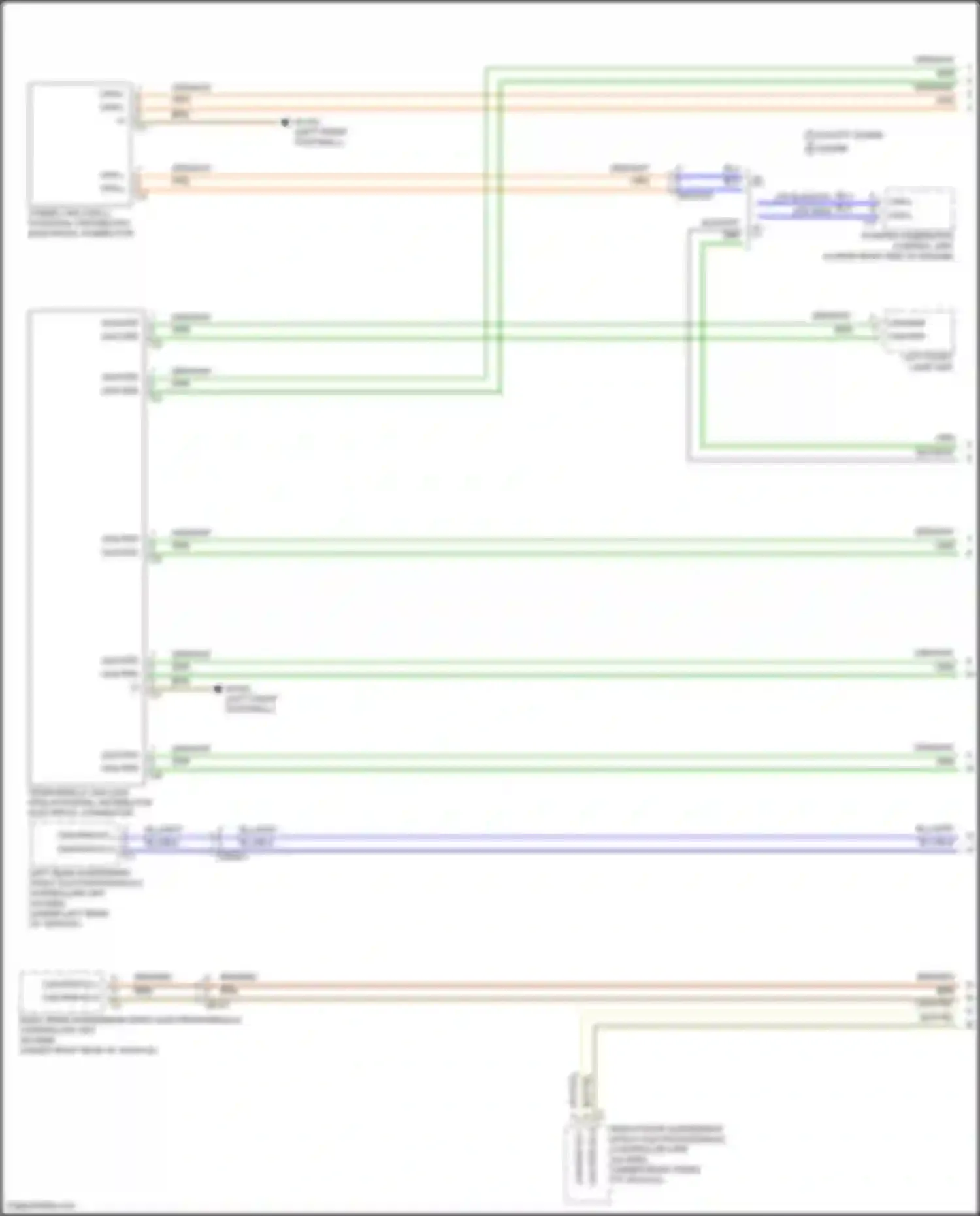 GLE-class Mercedes-Benz V167 facelift (2023-2024): High/low bus circuit (1 of 8)