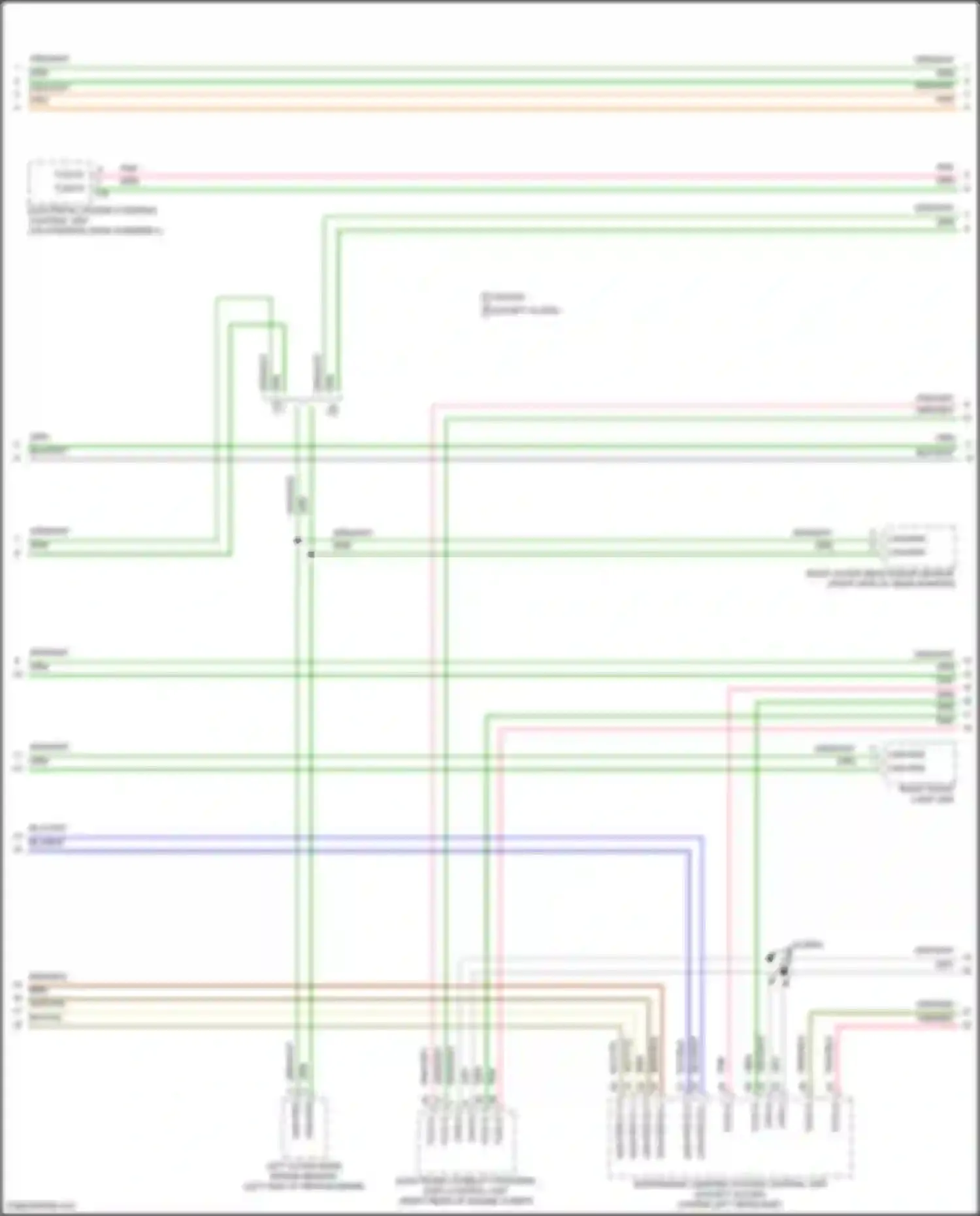 GLE-class Mercedes-Benz V167 facelift (2023-2024): High/low bus circuit (2 of 8)