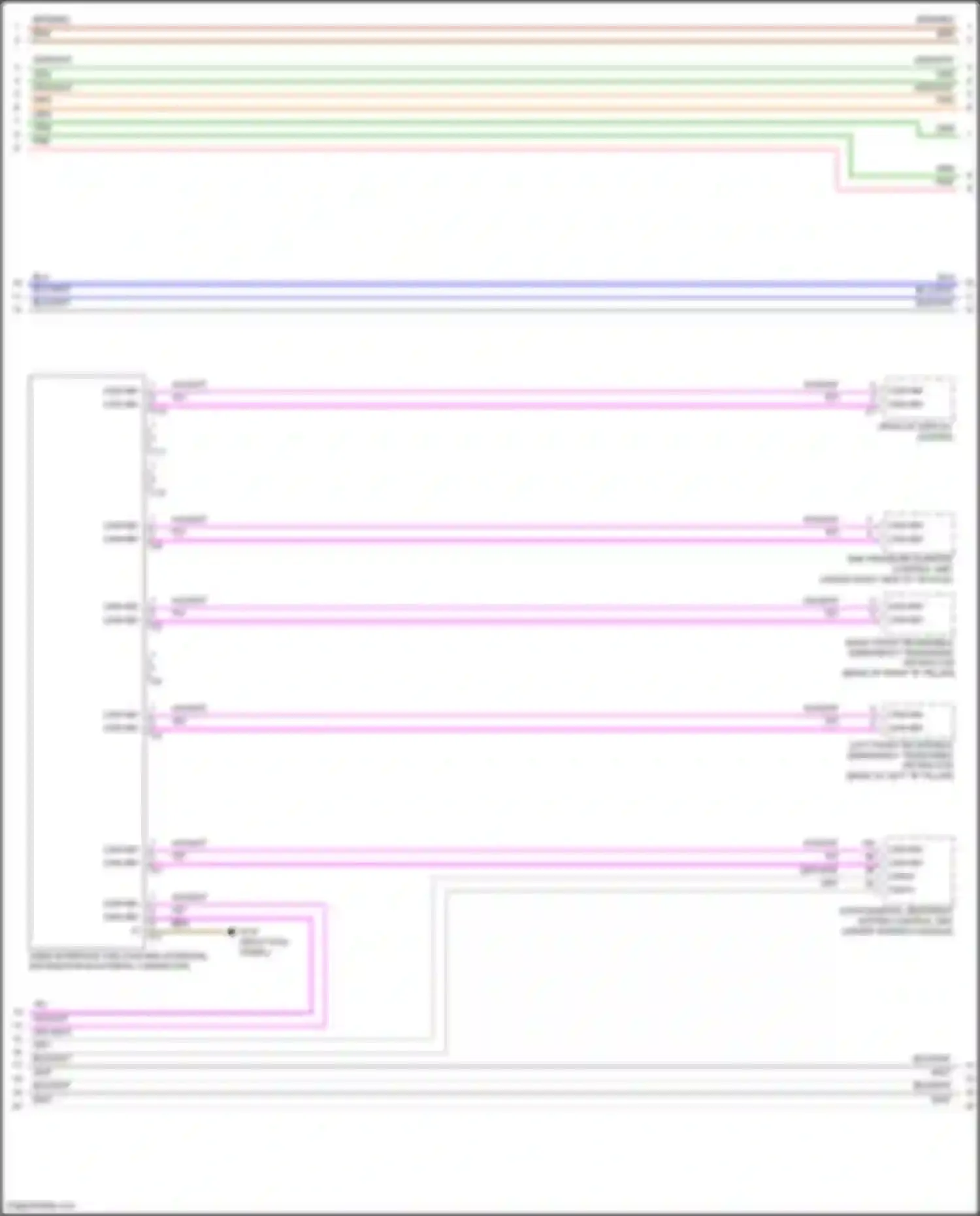 GLE-class Mercedes-Benz V167 facelift (2023-2024): High/low bus circuit (4 of 8)