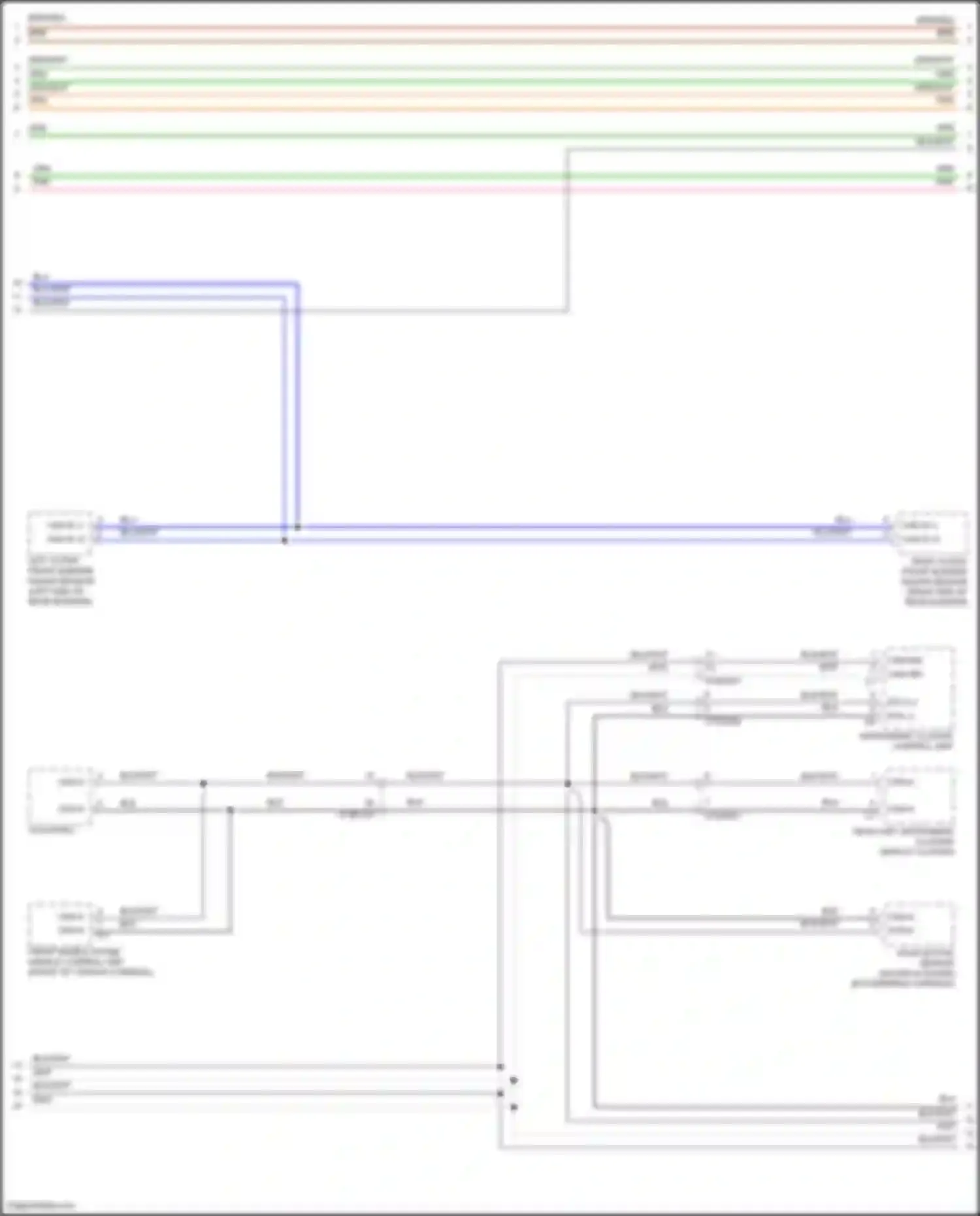 GLE-class Mercedes-Benz V167 facelift (2023-2024): High/low bus circuit (5 of 8)