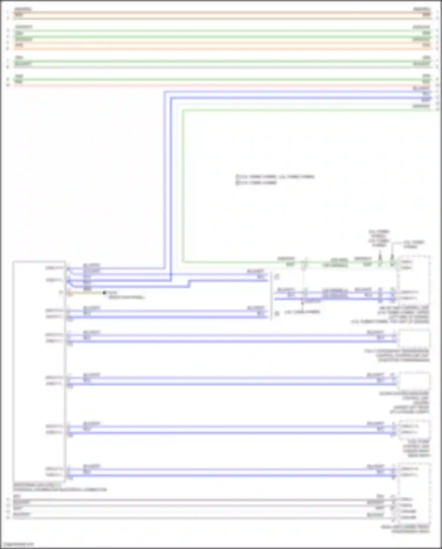 GLE-class Mercedes-Benz V167 facelift (2023-2024): High/low bus circuit (6 of 8)