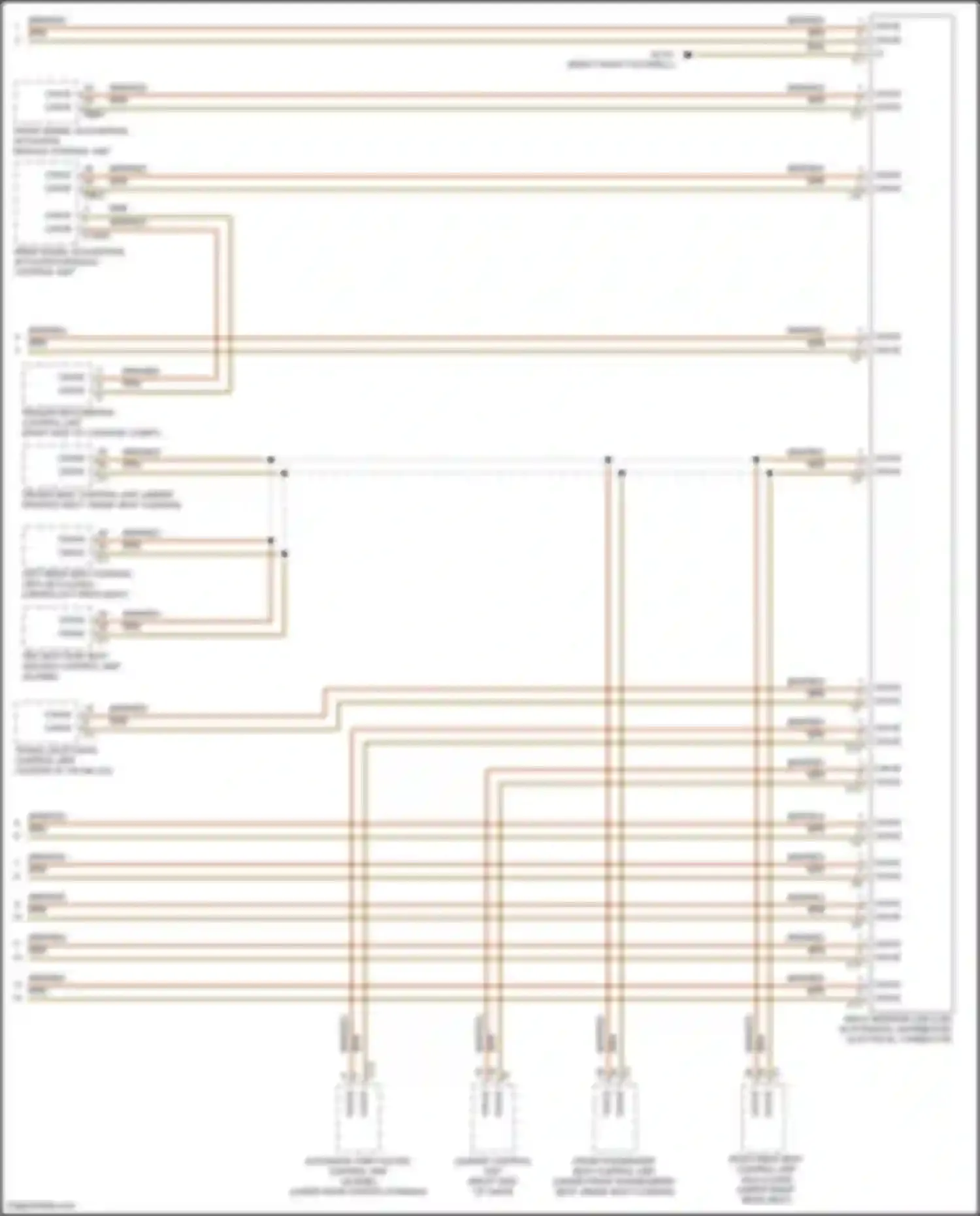 GLE-class Mercedes-Benz V167 facelift (2023-2024): High/low bus circuit (8 of 8)