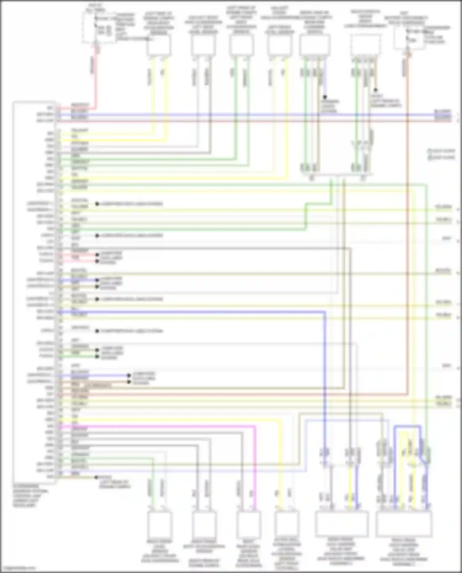 GLE-class Mercedes-Benz V167 facelift (2023-2024): Electronic suspension circuit (1 of 2)