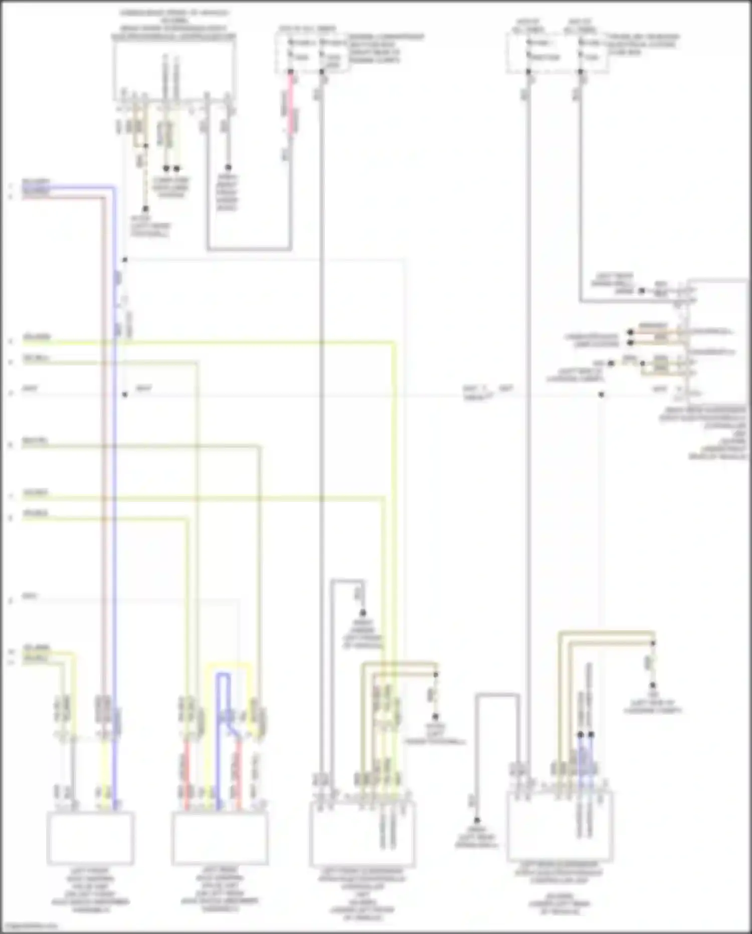 GLE-class Mercedes-Benz V167 facelift (2023-2024): Electronic suspension circuit (2 of 2)