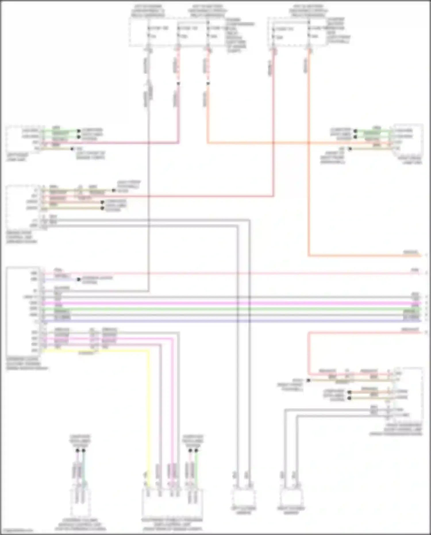 GLE-class Mercedes-Benz V167 facelift (2023-2024): Exterior lamps circuit (1 of 2)