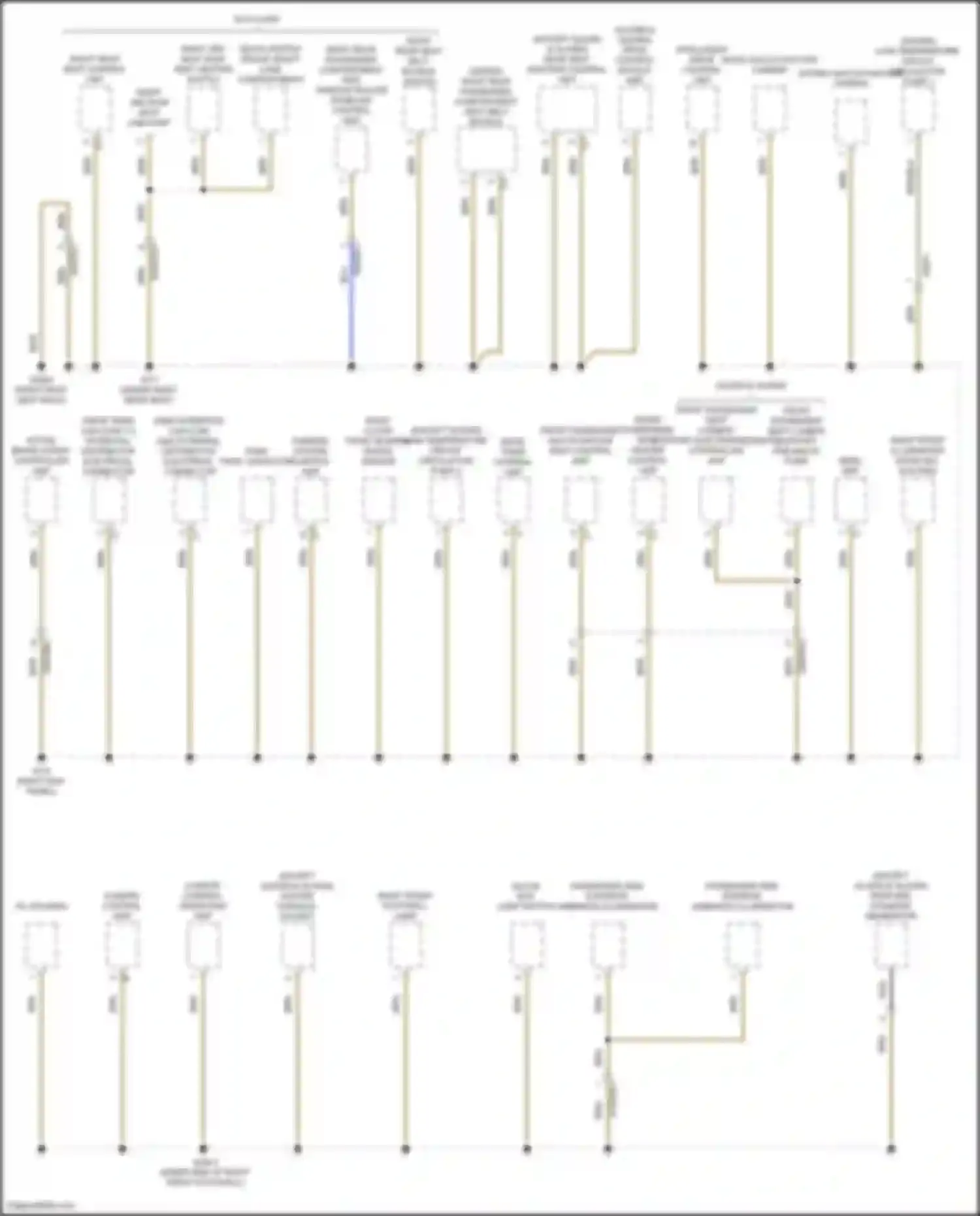 GLE-class Mercedes-Benz V167 facelift (2023-2024): Ground distribution circuit (5 of 8)