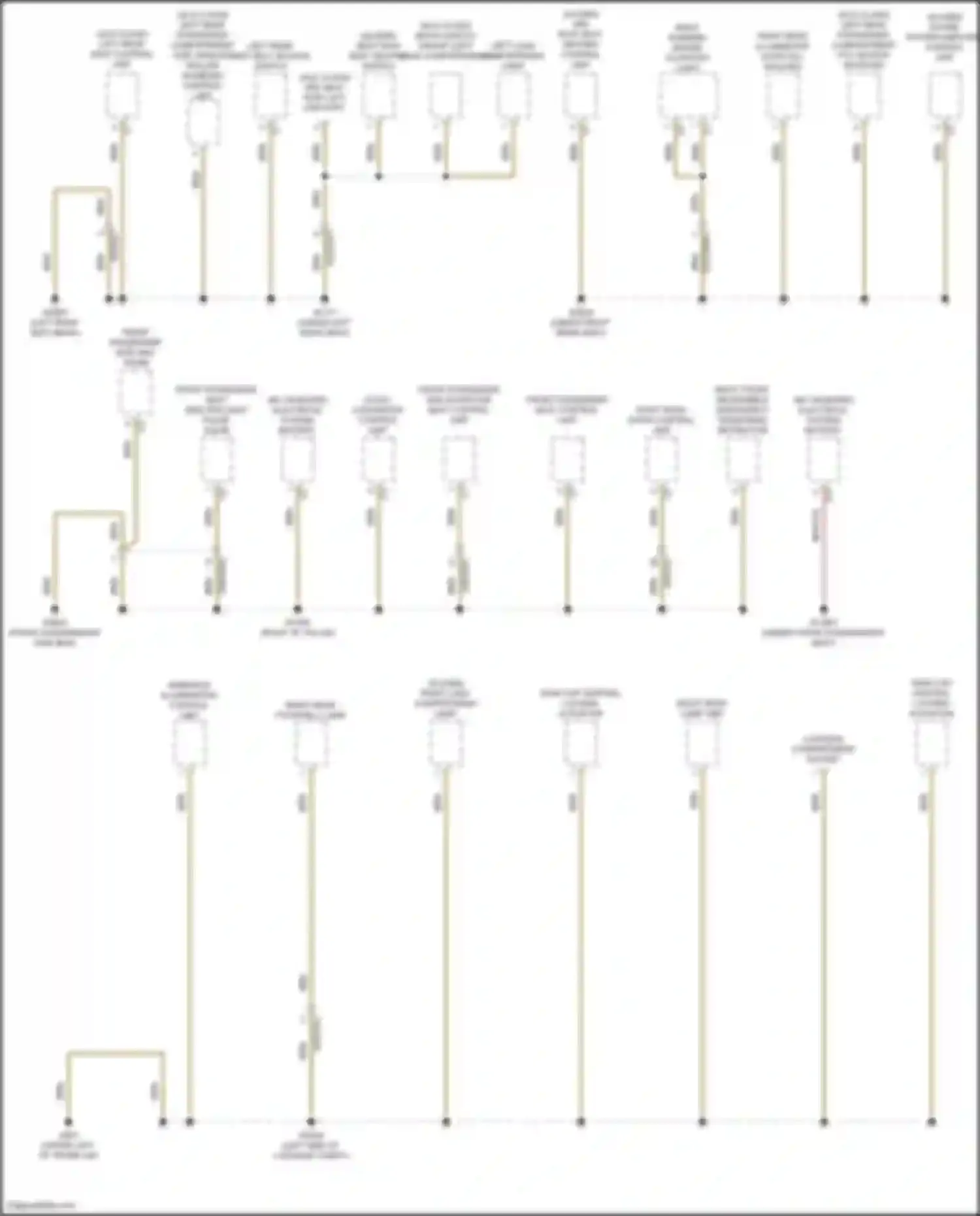 GLE-class Mercedes-Benz V167 facelift (2023-2024): Ground distribution circuit (7 of 8)
