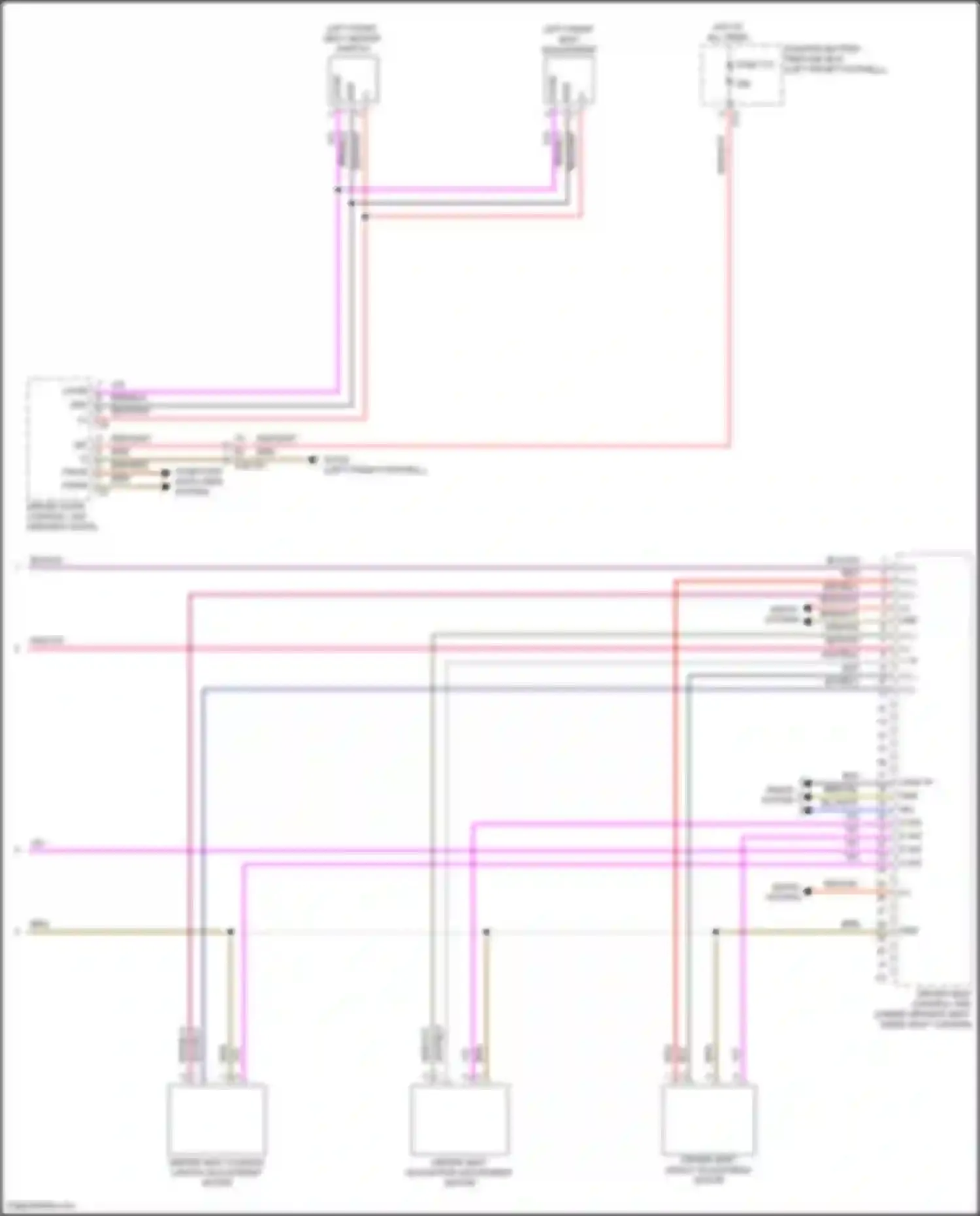 GLE-class Mercedes-Benz V167 facelift (2023-2024): Driver"s memory seat circuit (2 of 2)