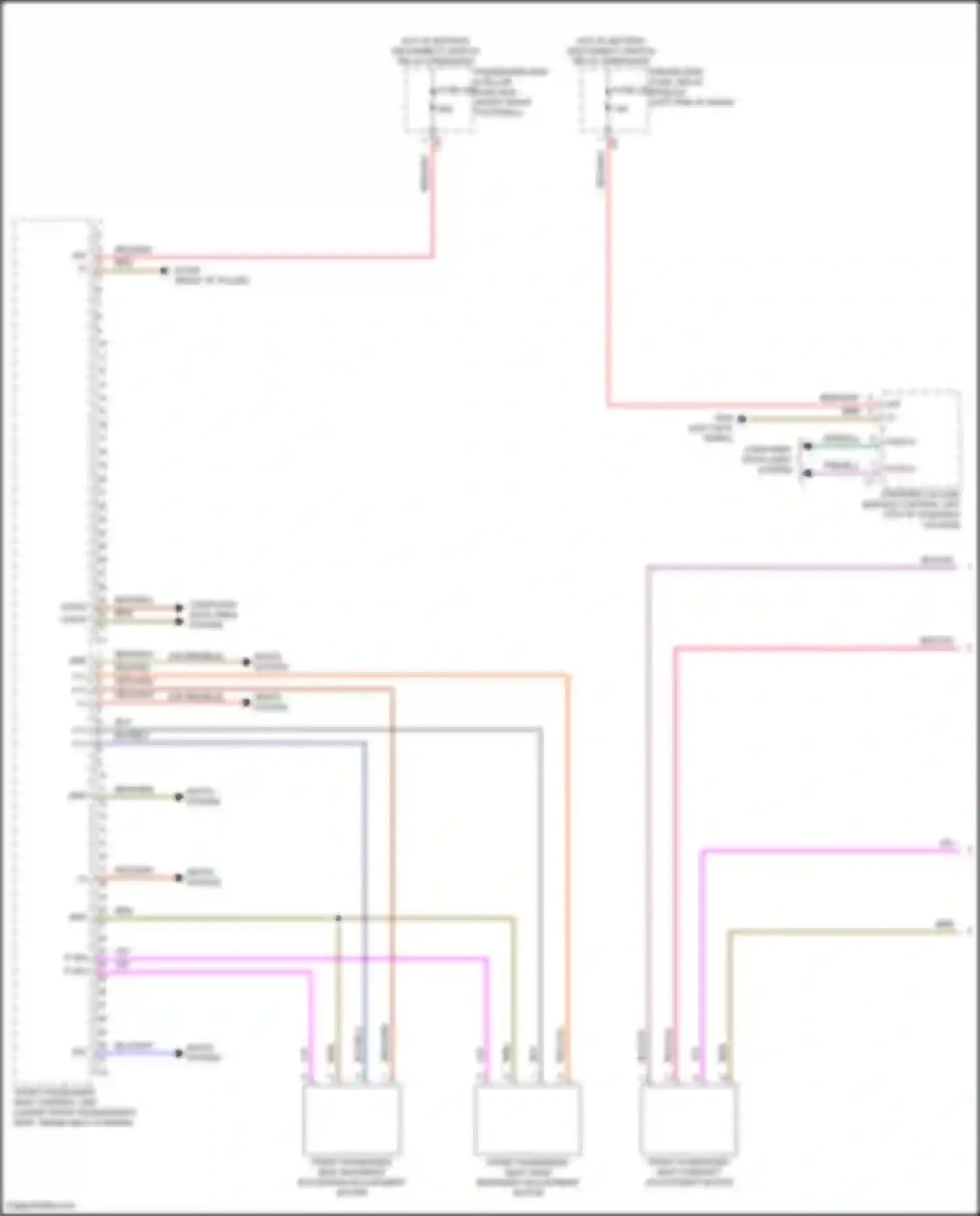 GLE-class Mercedes-Benz V167 facelift (2023-2024): Passenger"s memory seat circuit (1 of 2)