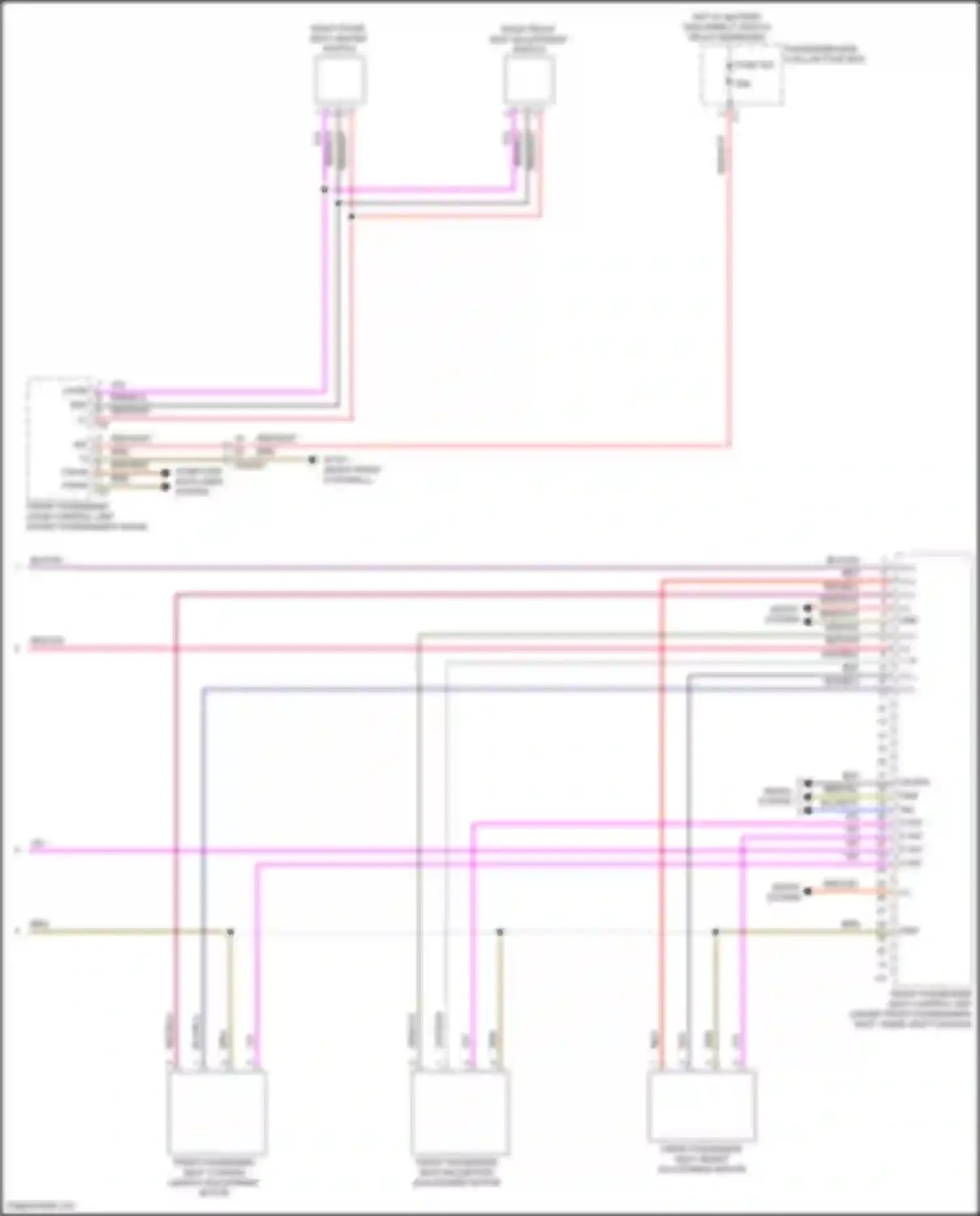 GLE-class Mercedes-Benz V167 facelift (2023-2024): Passenger"s memory seat circuit (2 of 2)