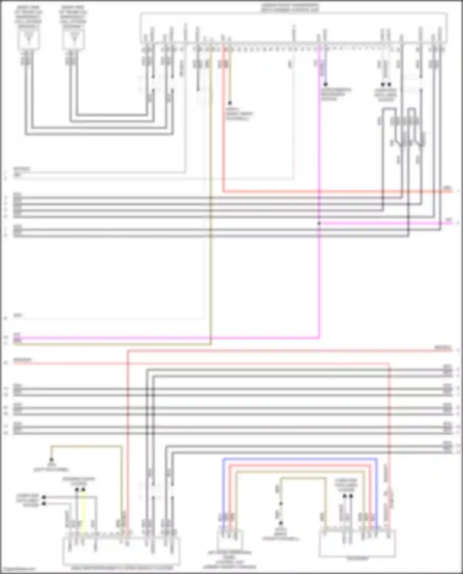 GLE-class Mercedes-Benz V167 facelift (2023-2024): Comand actuation circuit (3 of 4)