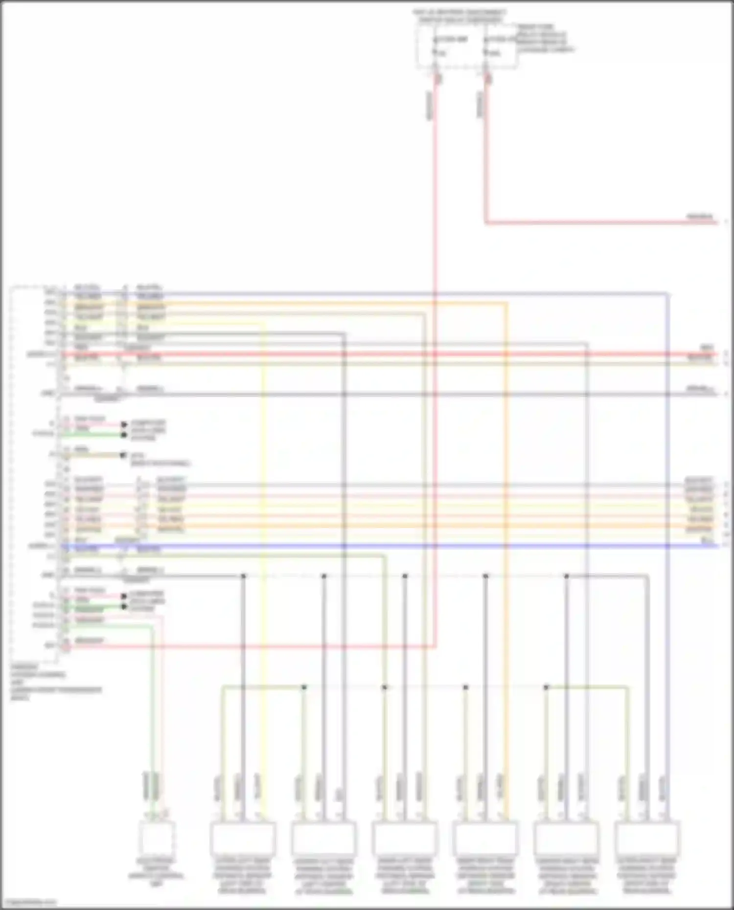 GLE-class Mercedes-Benz V167 facelift (2023-2024): Parktronic circuit (1 of 3)