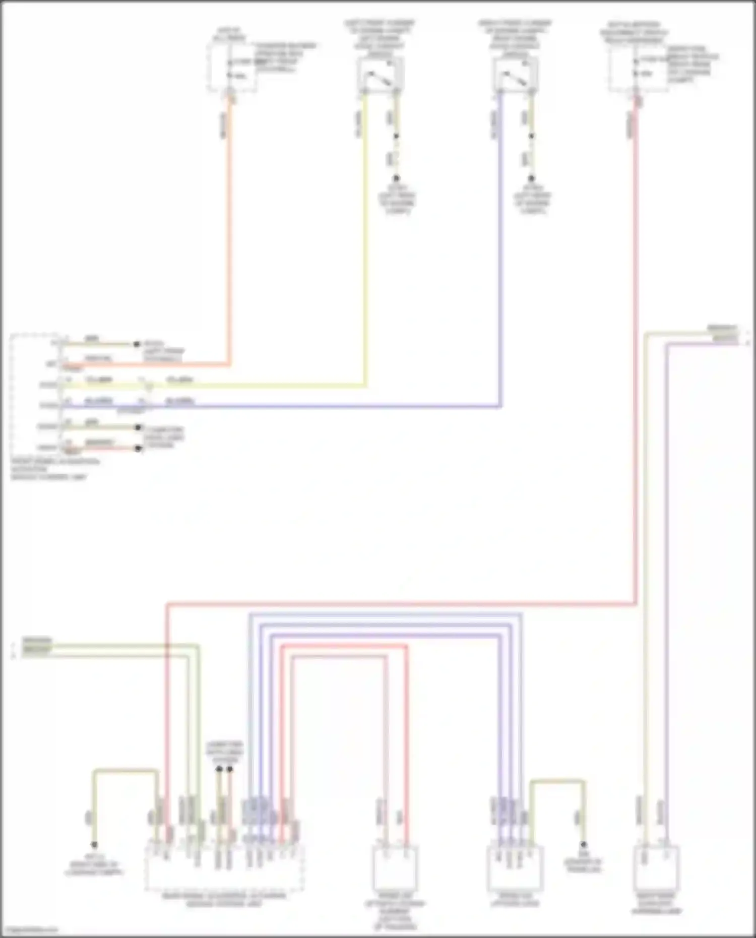 GLE-class Mercedes-Benz V167 facelift (2023-2024): Automatic door locks circuit (4 of 5)