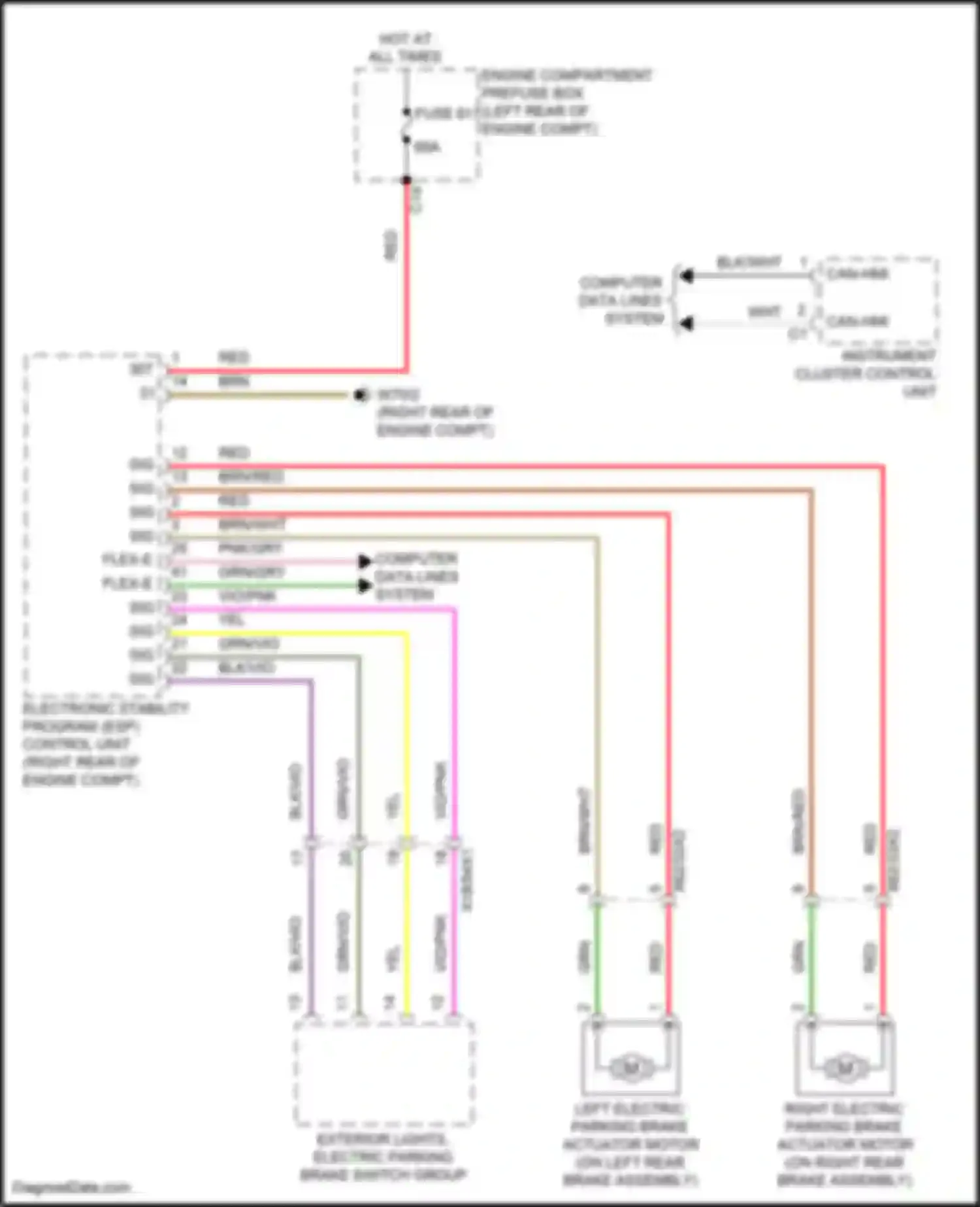 GLE-class Mercedes-Benz V167 facelift (2023-2024): Shift interlock circuit
