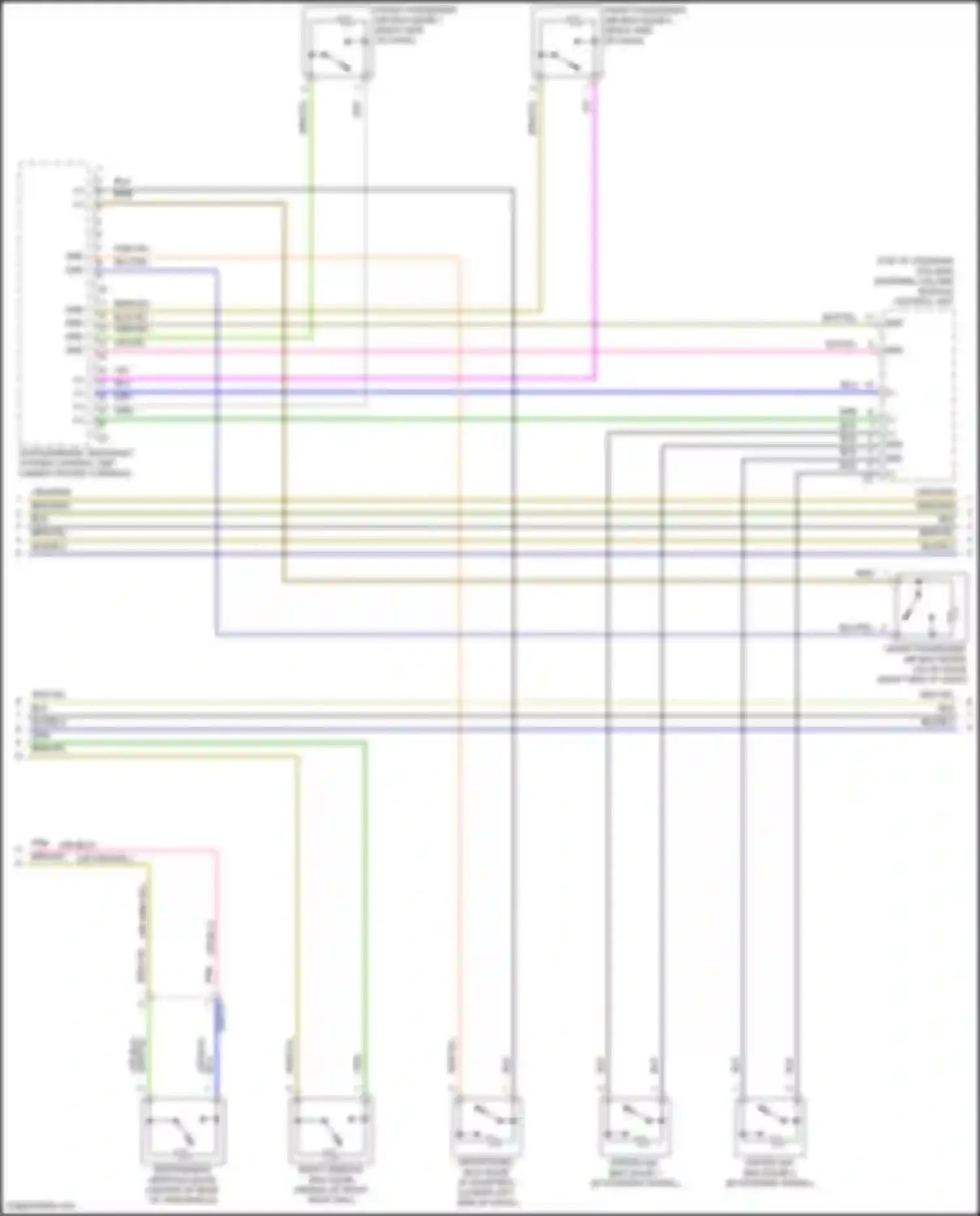 GLE-class Mercedes-Benz V167 facelift (2023-2024): Supplemental restraint circuit (2 of 5)