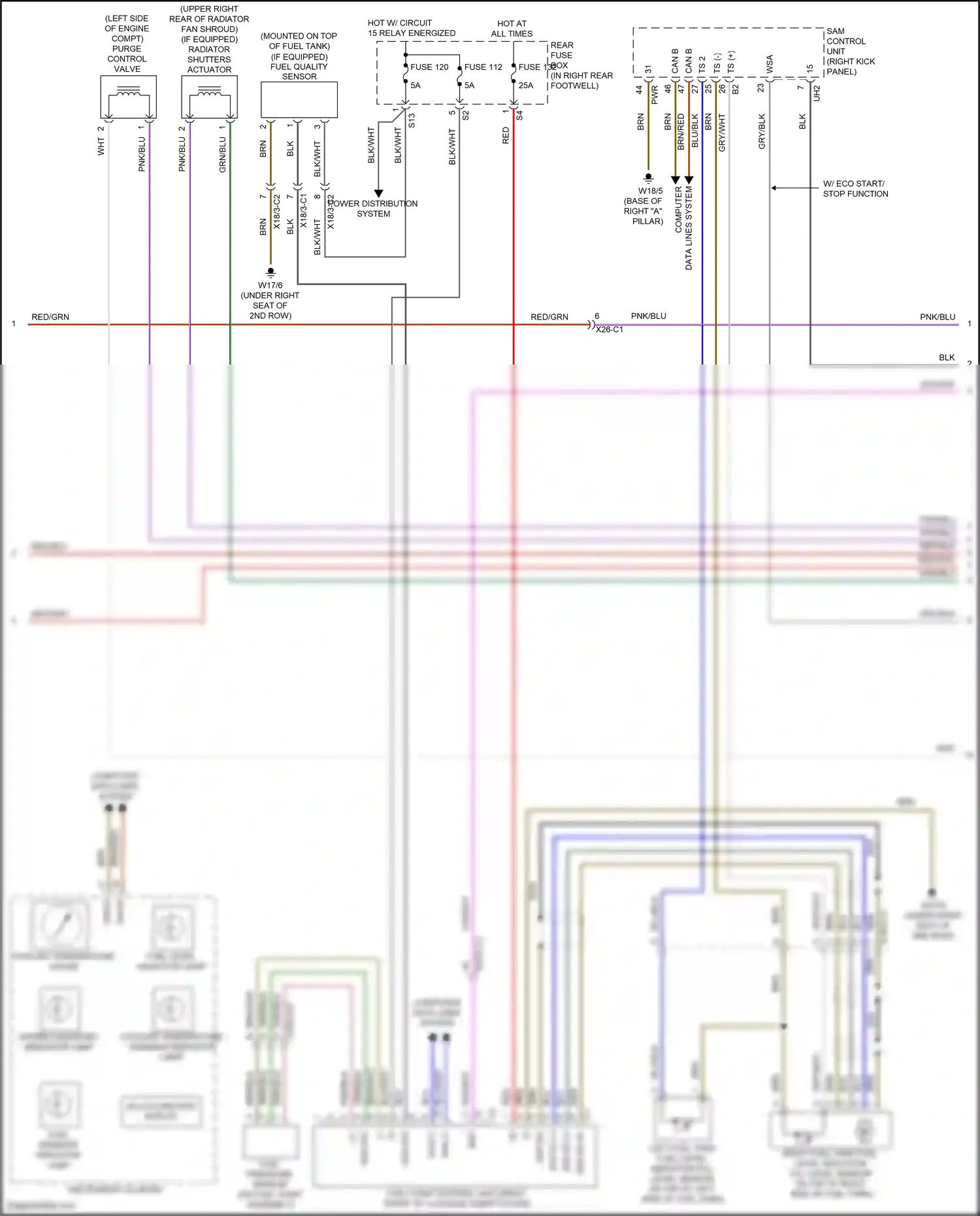 Mercedes-Benz GLE-class W166 (2015-2018) multi-function display wiring diagram  (9 of 9)