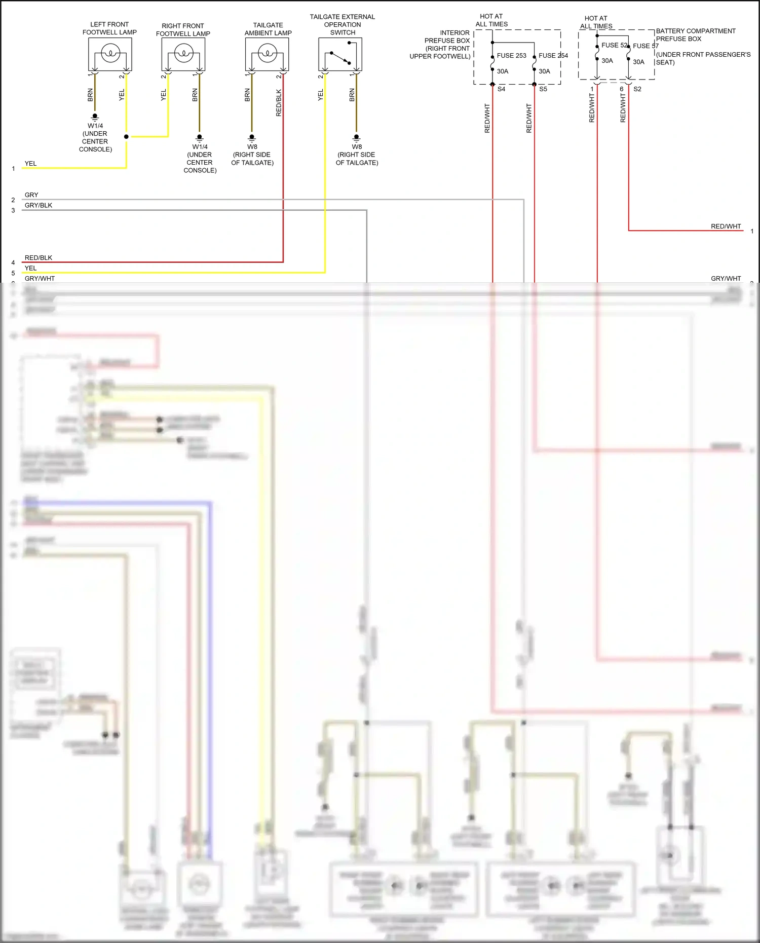 Mercedes-Benz GLE-class W166 (2015-2018) multi-function display wiring diagram  (3 of 9)