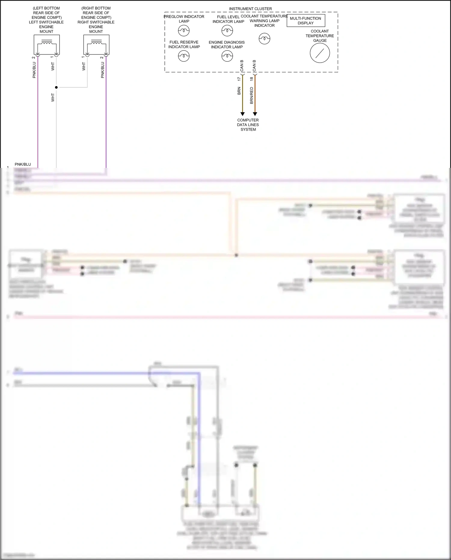 Mercedes-Benz GLE-class W166 (2015-2018) multi-function display wiring diagram  (7 of 9)