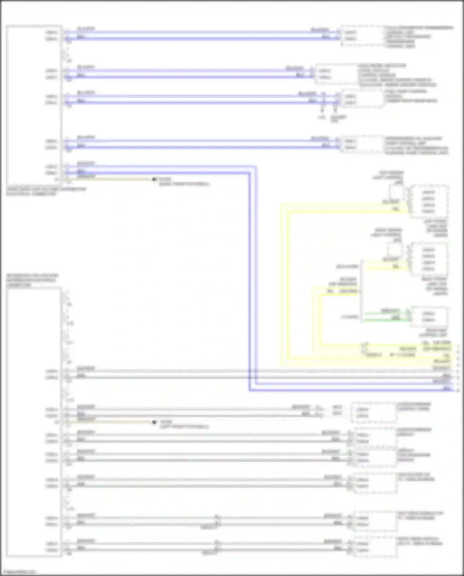GLK-class Mercedes-Benz X204 facelift (2012-2015): High/low bus circuit (1 of 4)