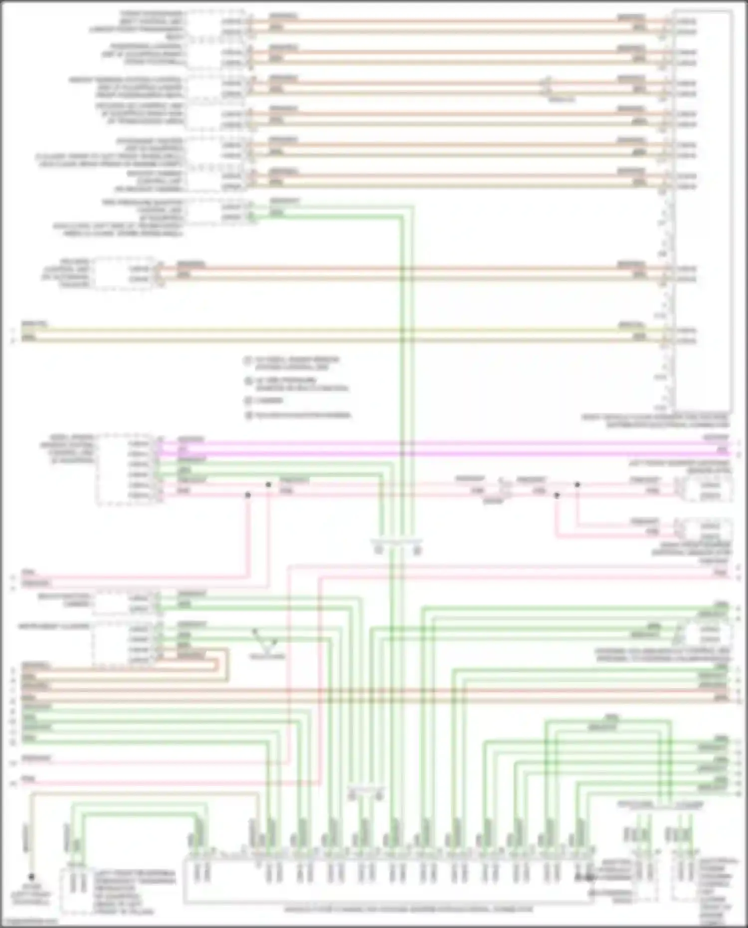 GLK-class Mercedes-Benz X204 facelift (2012-2015): High/low bus circuit (3 of 4)