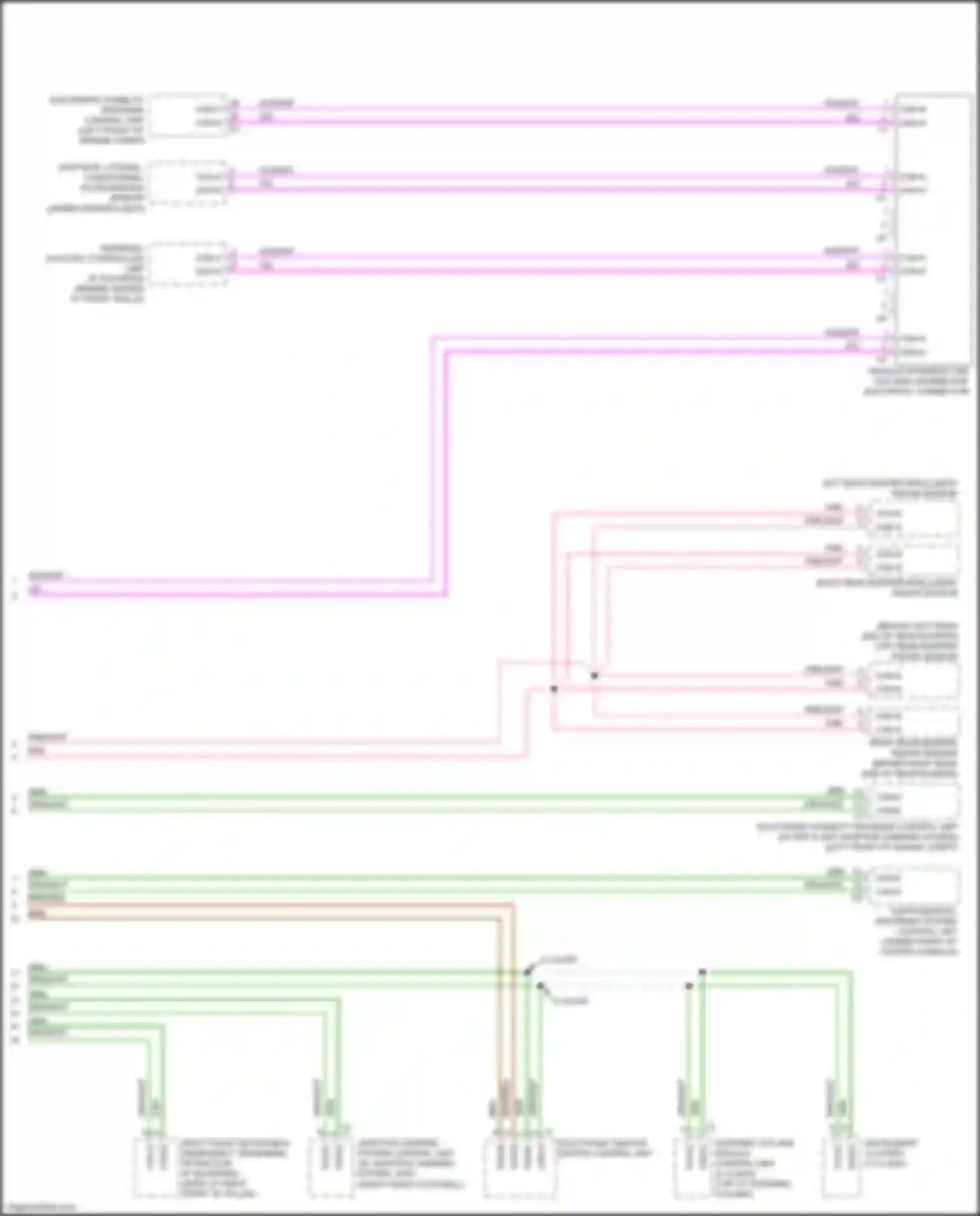 GLK-class Mercedes-Benz X204 facelift (2012-2015): High/low bus circuit (4 of 4)