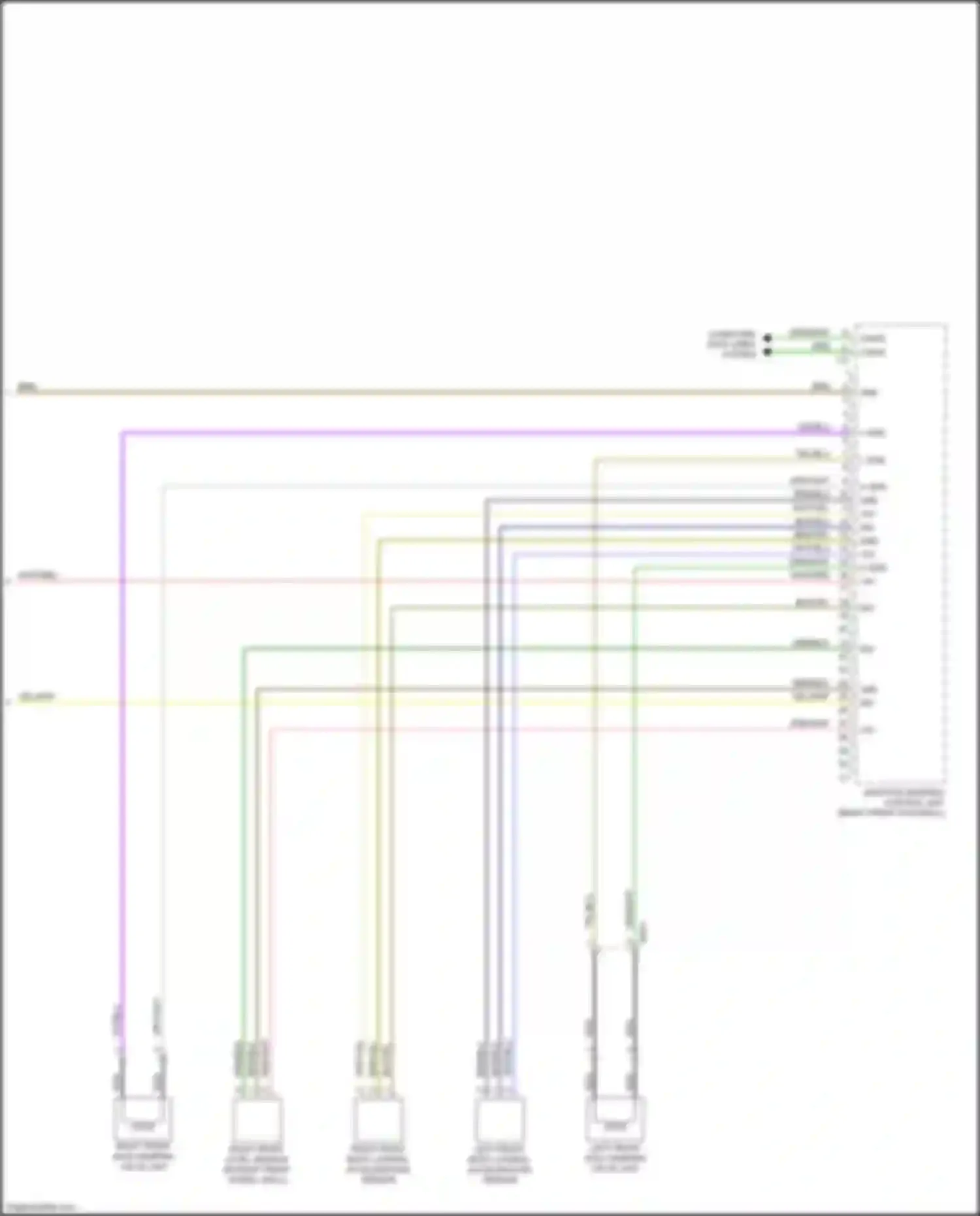 GLK-class Mercedes-Benz X204 facelift (2012-2015): Electronic suspension circuit (2 of 2)